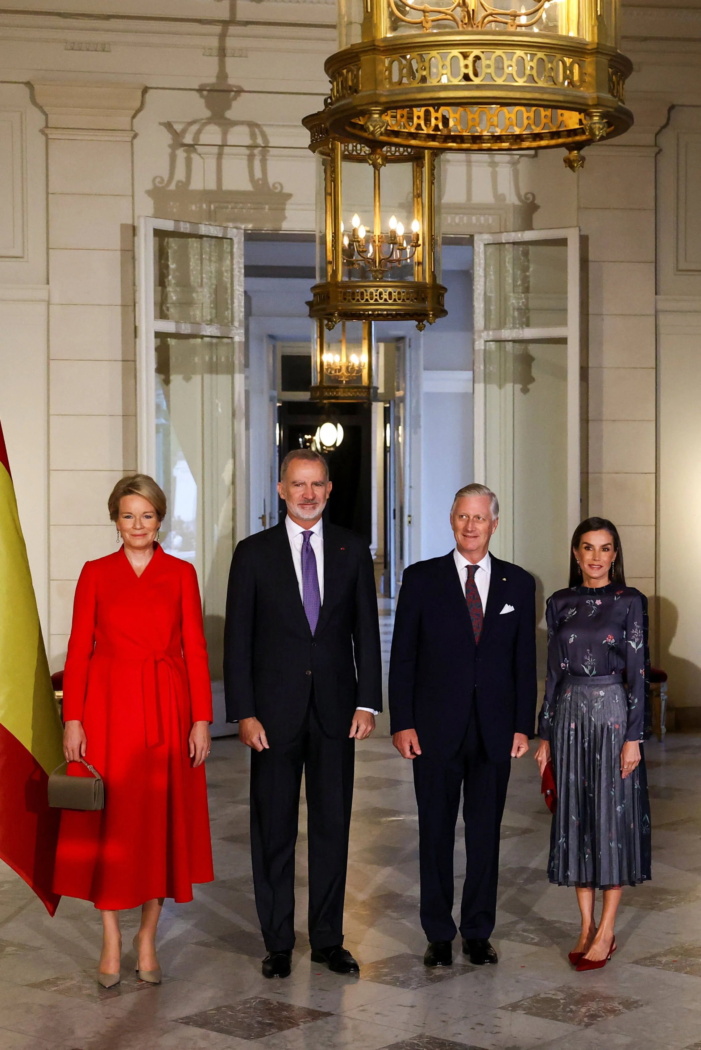 The King and Queen of Spain Meet the King and Queen of the Belgians