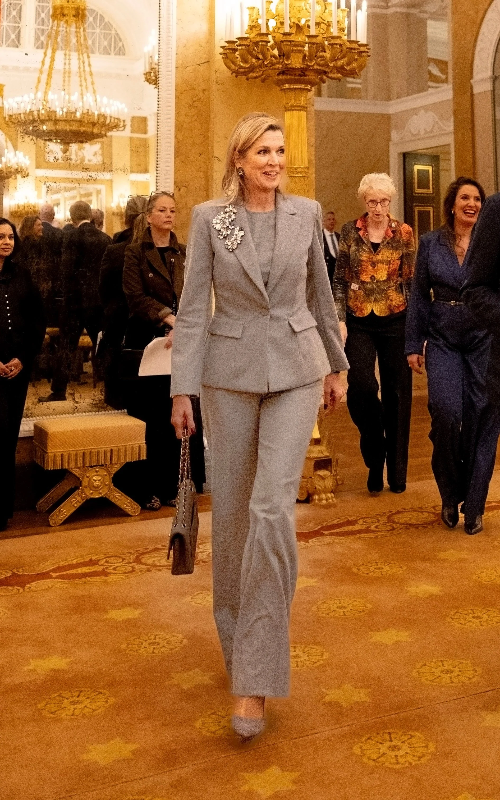Queen Maxima Attends Lauch of the Financially Healthy Netherlands Foundation in The Hague
