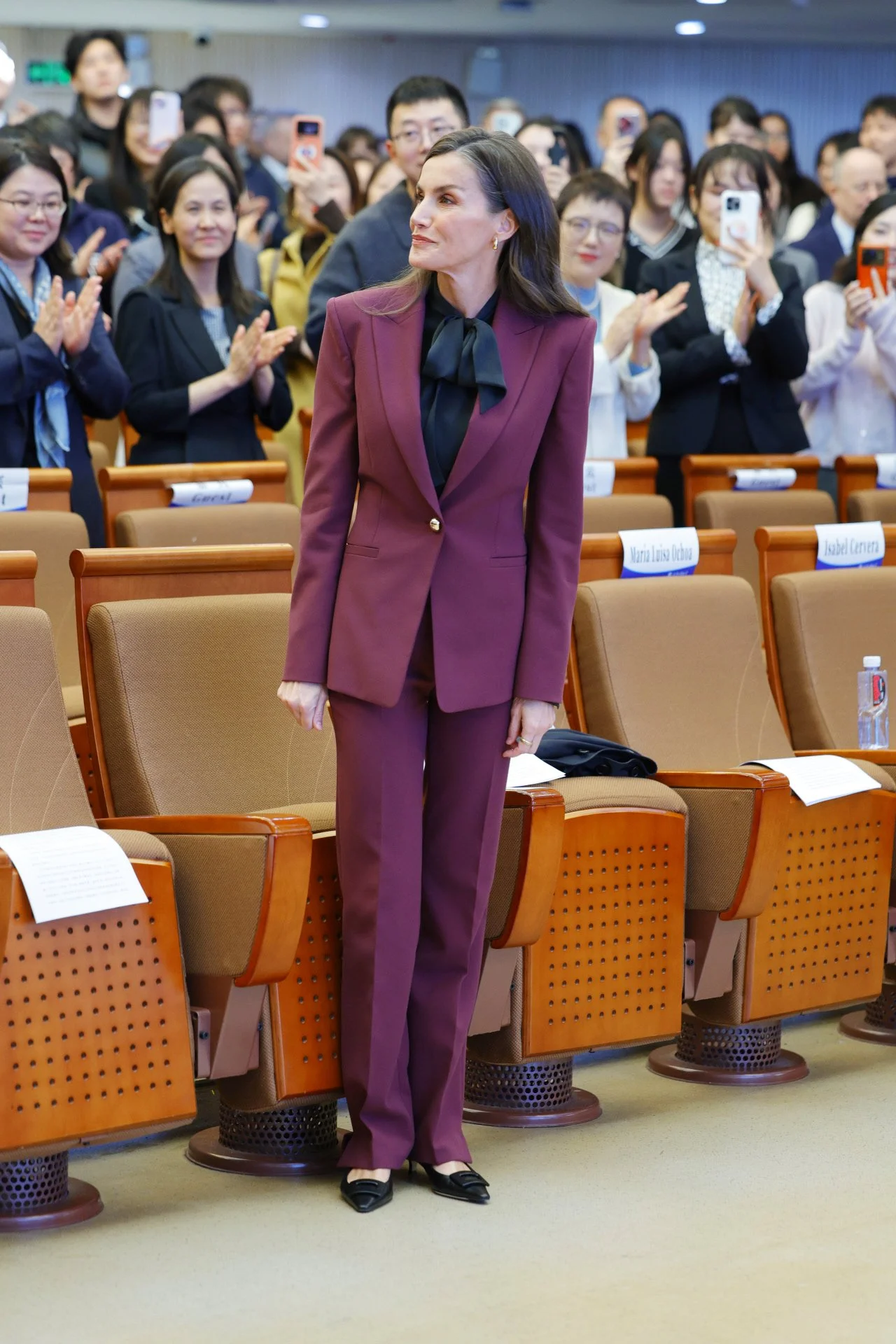 Queen Letizia Visits Beijing Foreign Studies University