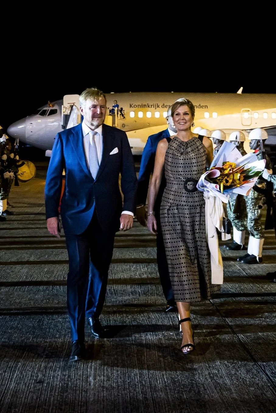 The King and Queen of the Netherlands Arrive in Suriname for State Visit