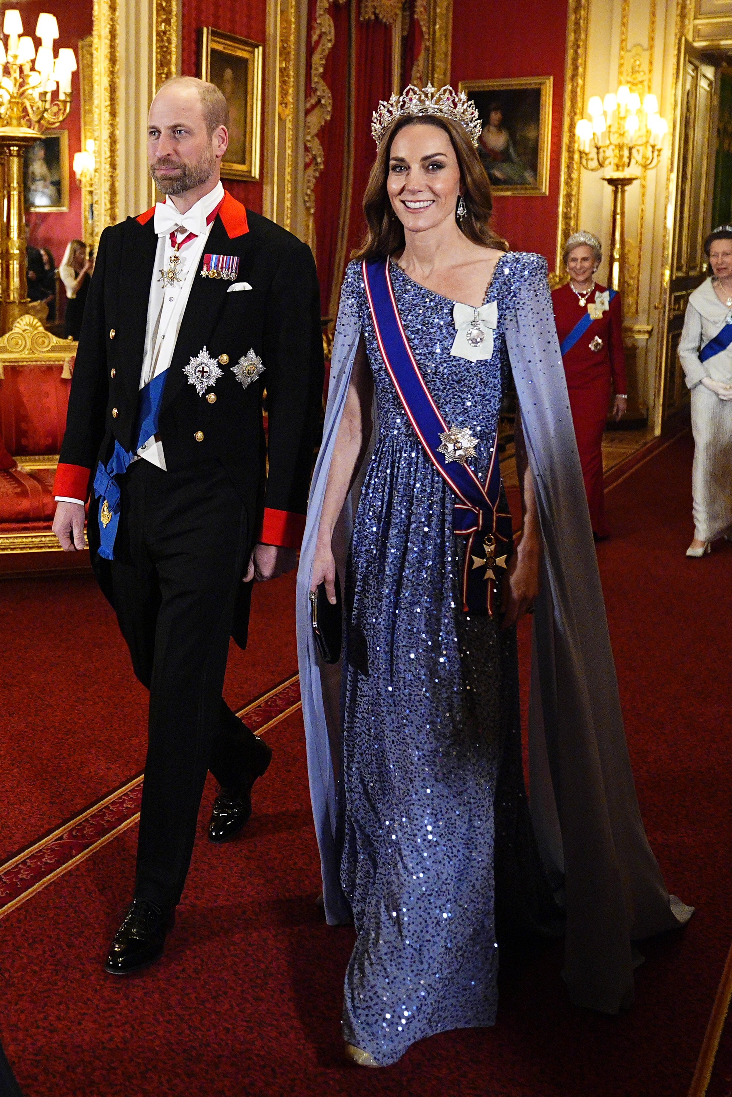 The Prince and Princess of Wales Attend State Banquet Held in Honour of the President of Germany