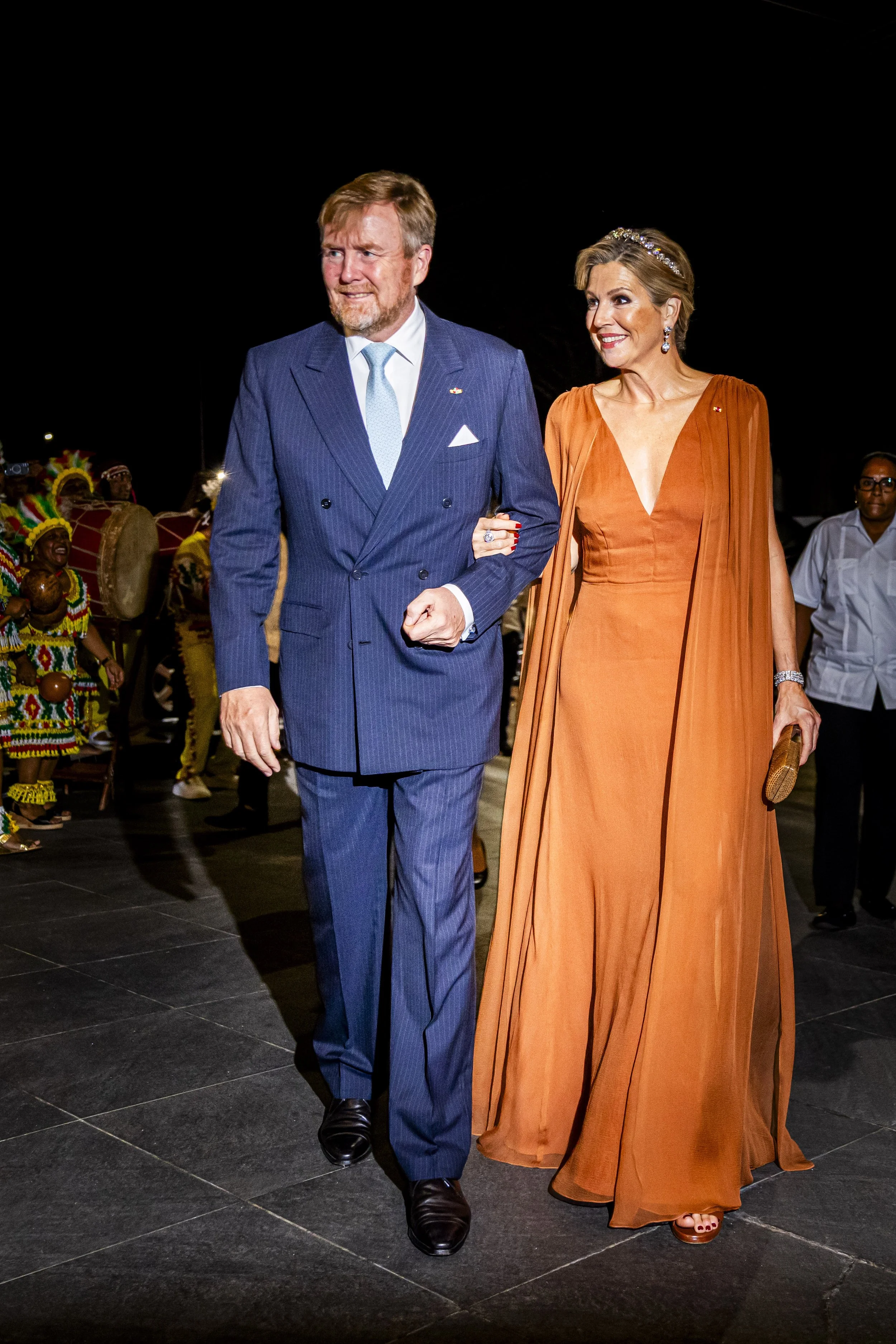 The King and Queen of the Netherlands Attend State Banquet in Paramaribo
