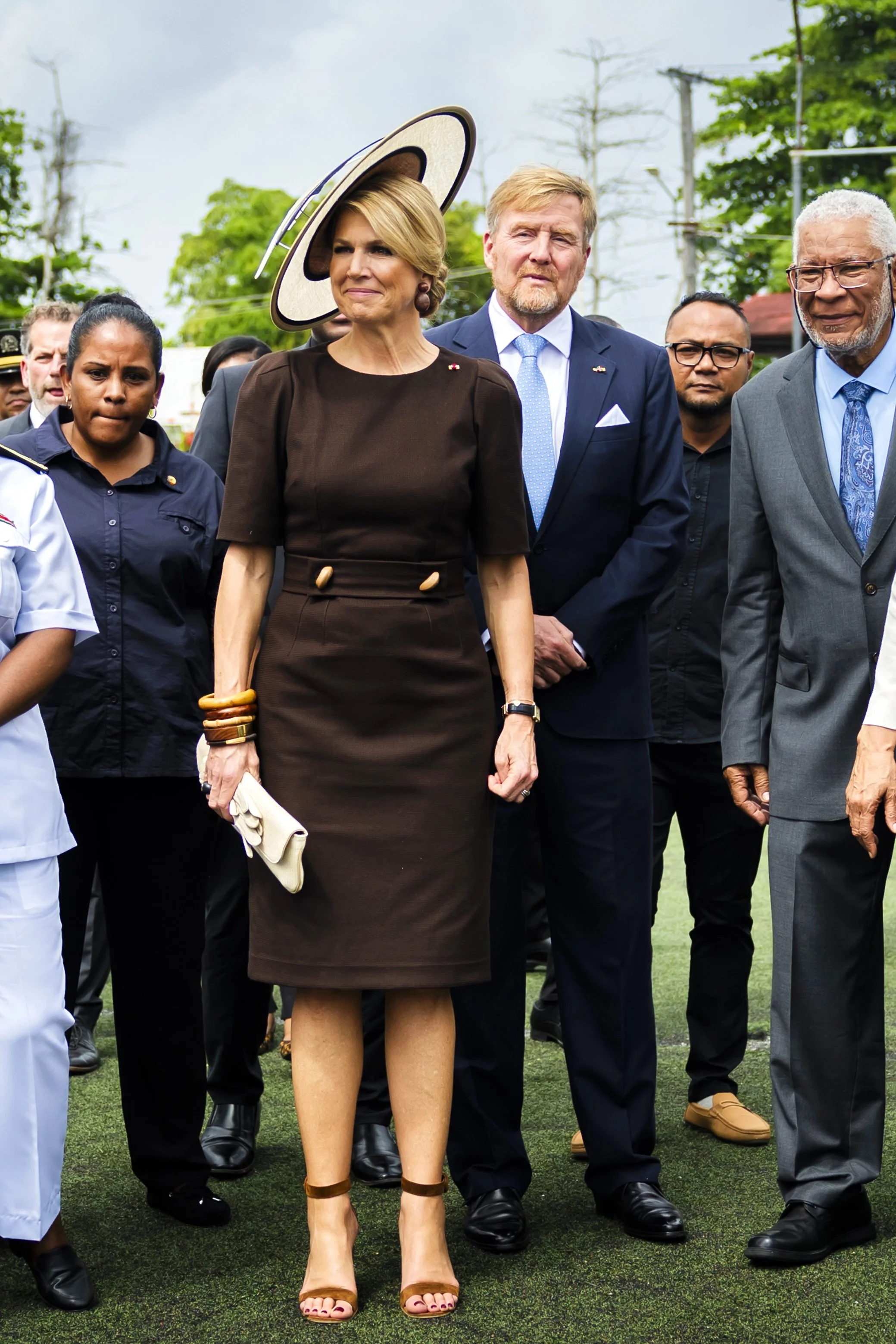 The King and Queen of the Netherlands Visit Factory in Paramaribo