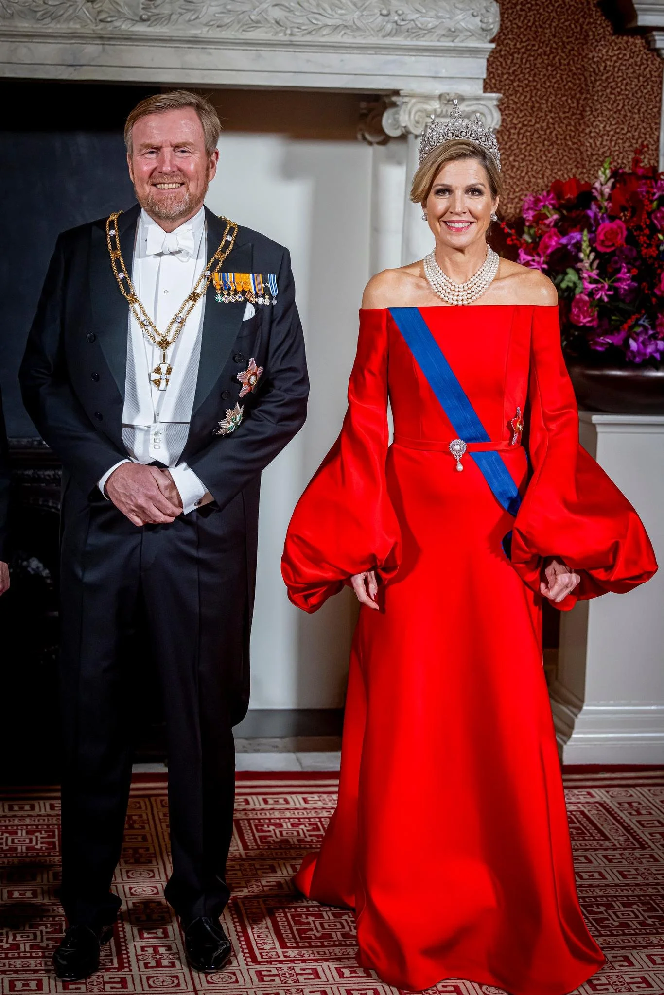 The King and Queen of The Netherlands Host State Banquet in Honour of the President of Finland