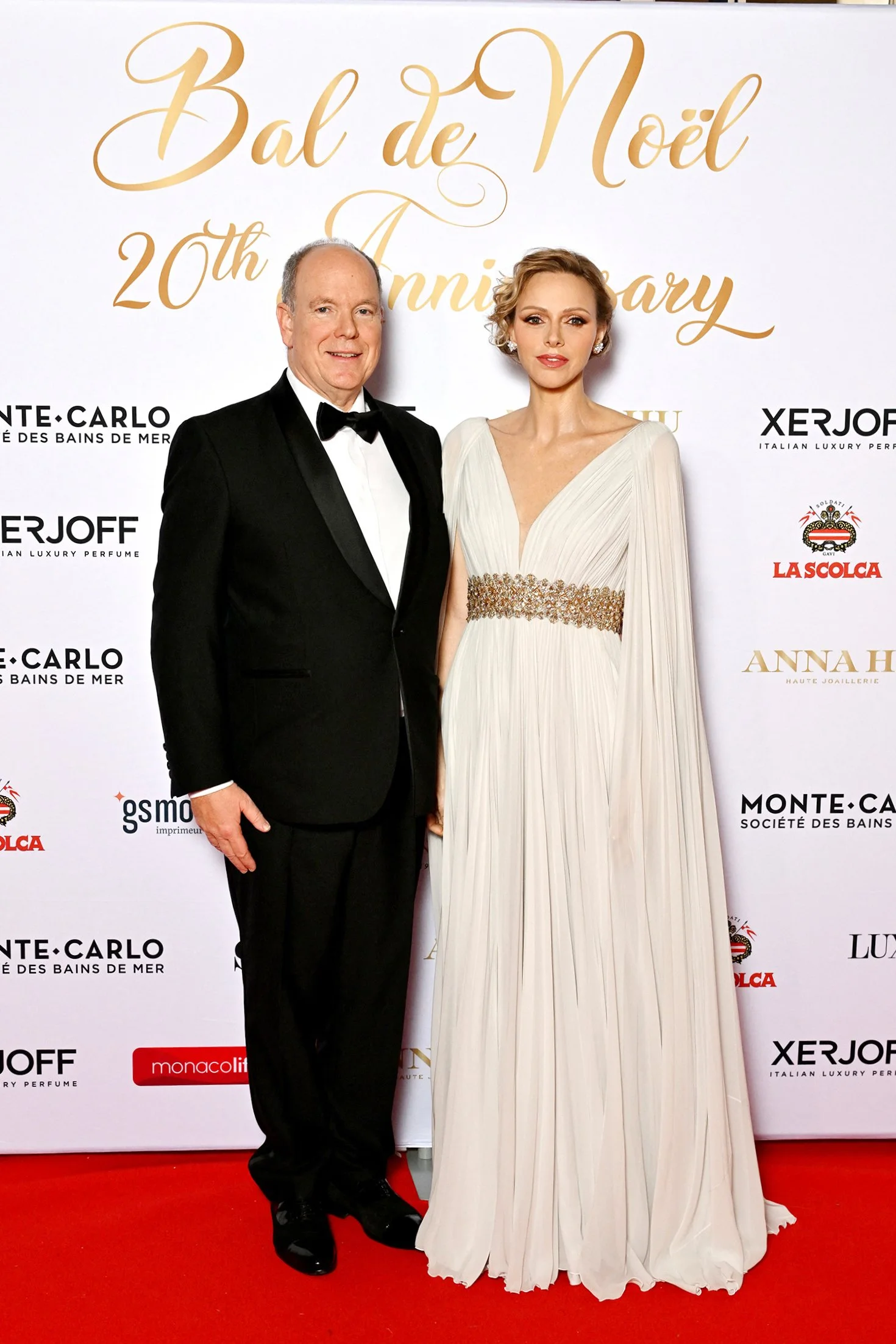 The Prince and Princess of Monaco Attend Christmas Ball 2025