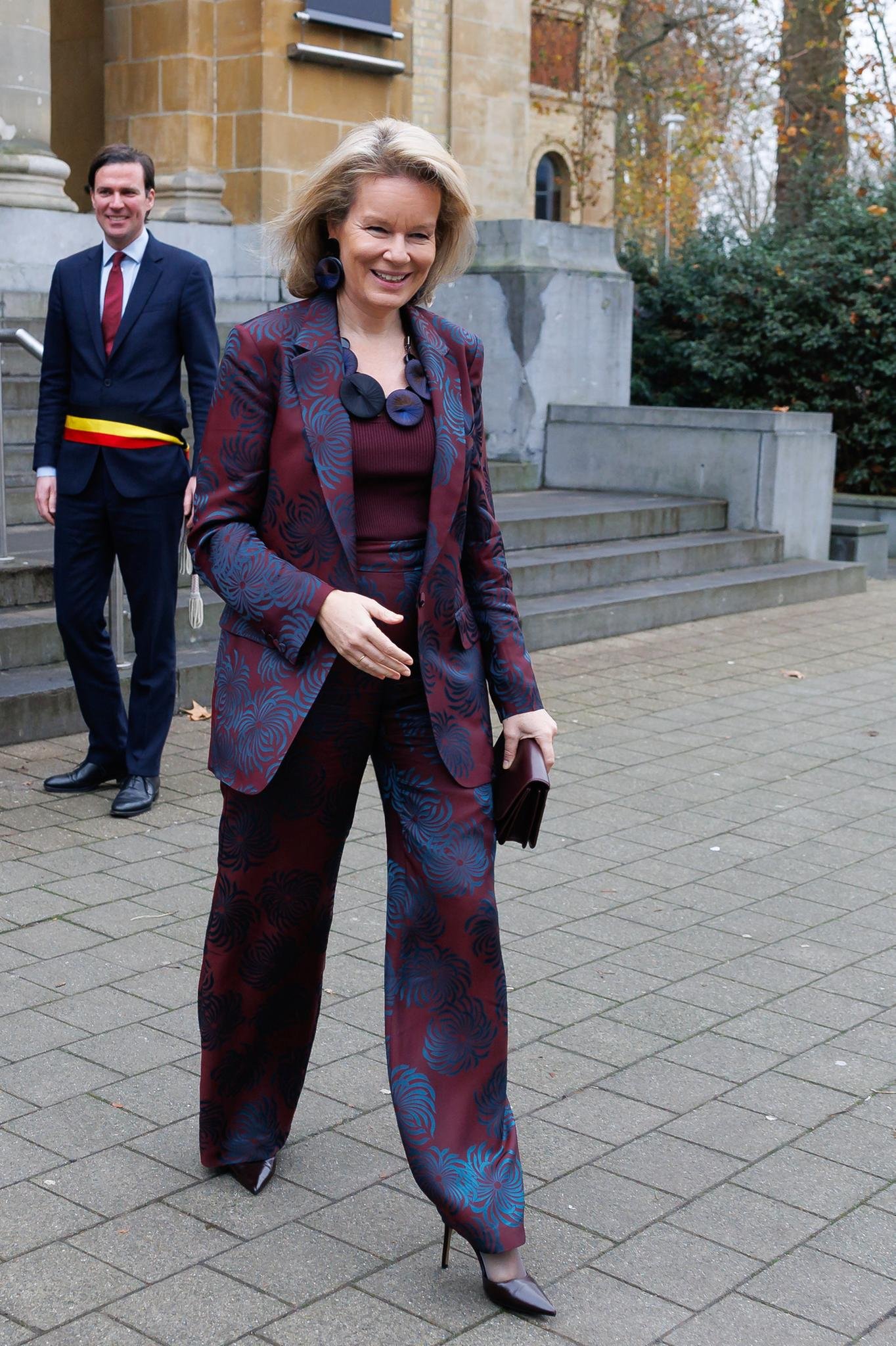 Queen Mathilde Visits Exhibition at Museum of Fine Arts in Gent