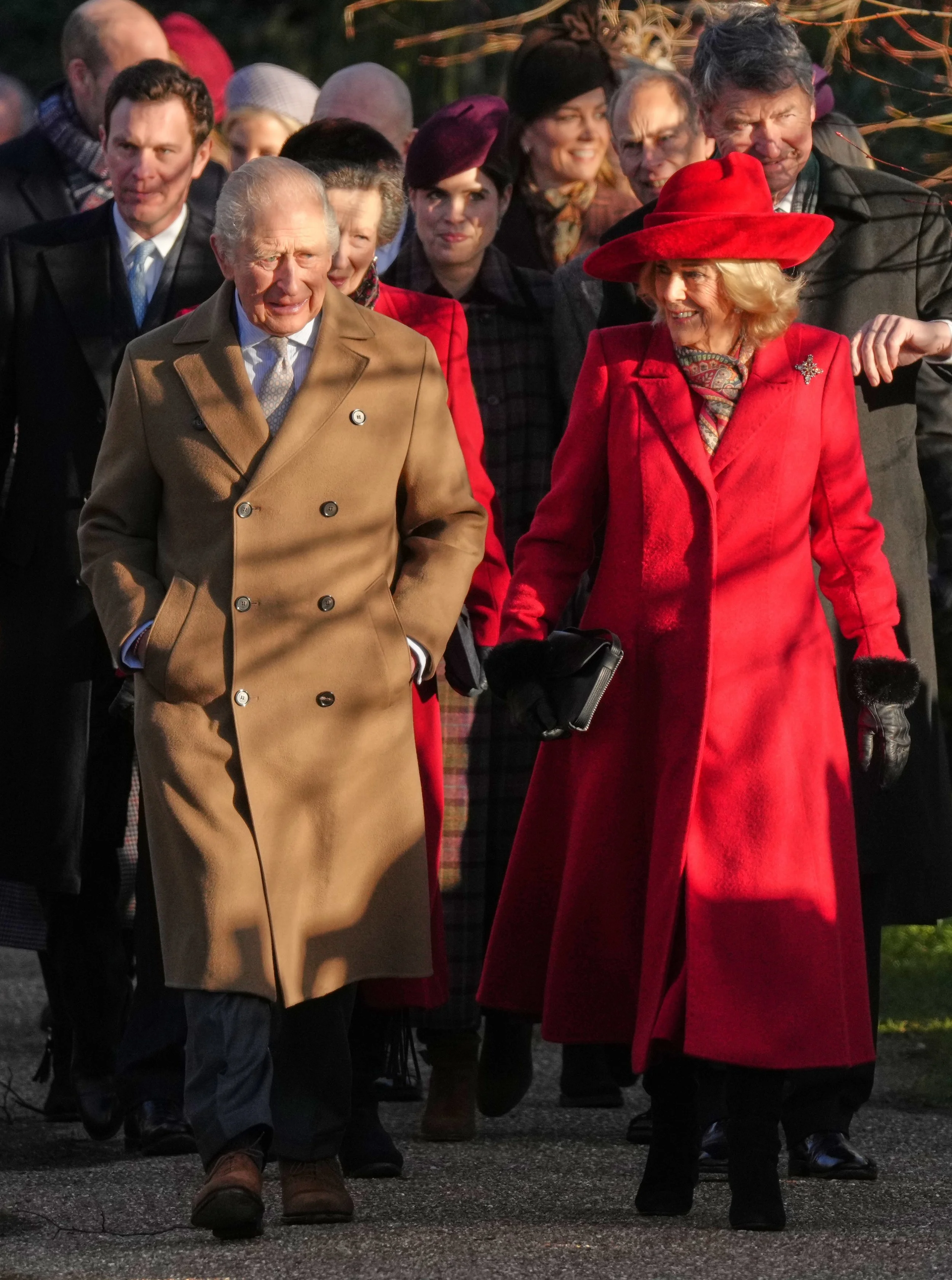 The King and Queen of the United Kingdom Attend Christmas Day Service 2025