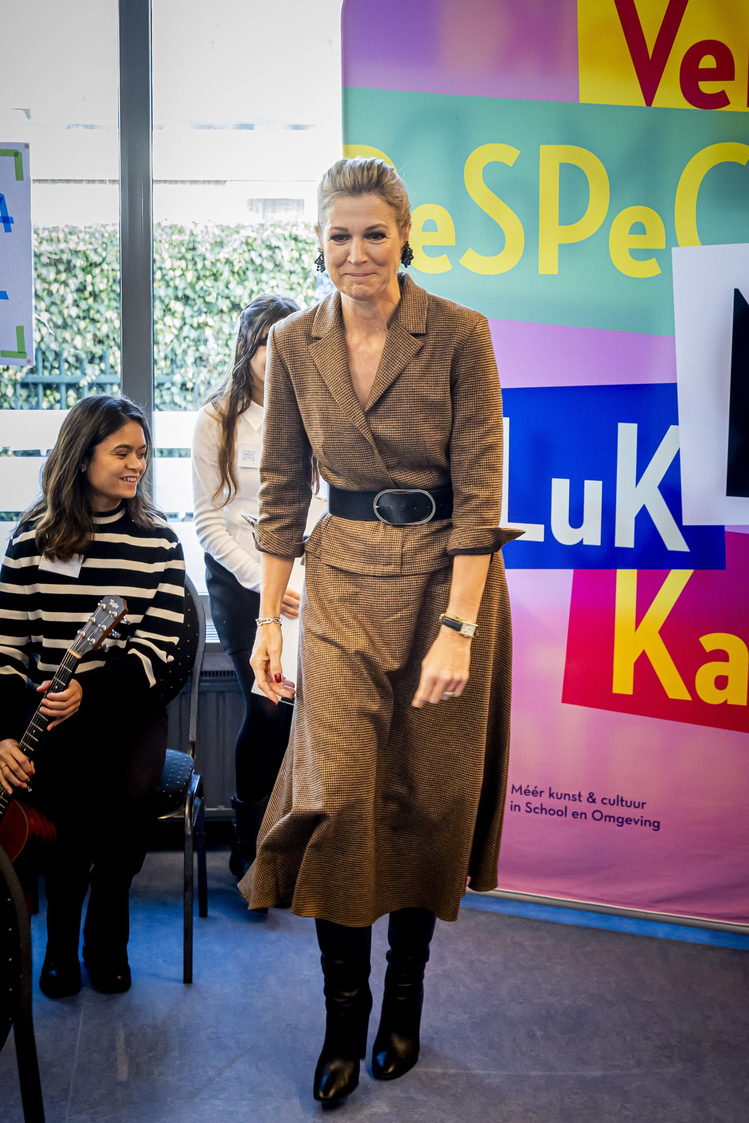 Queen Maxima Visits De Stromen School in Alphen aan den Rijn
