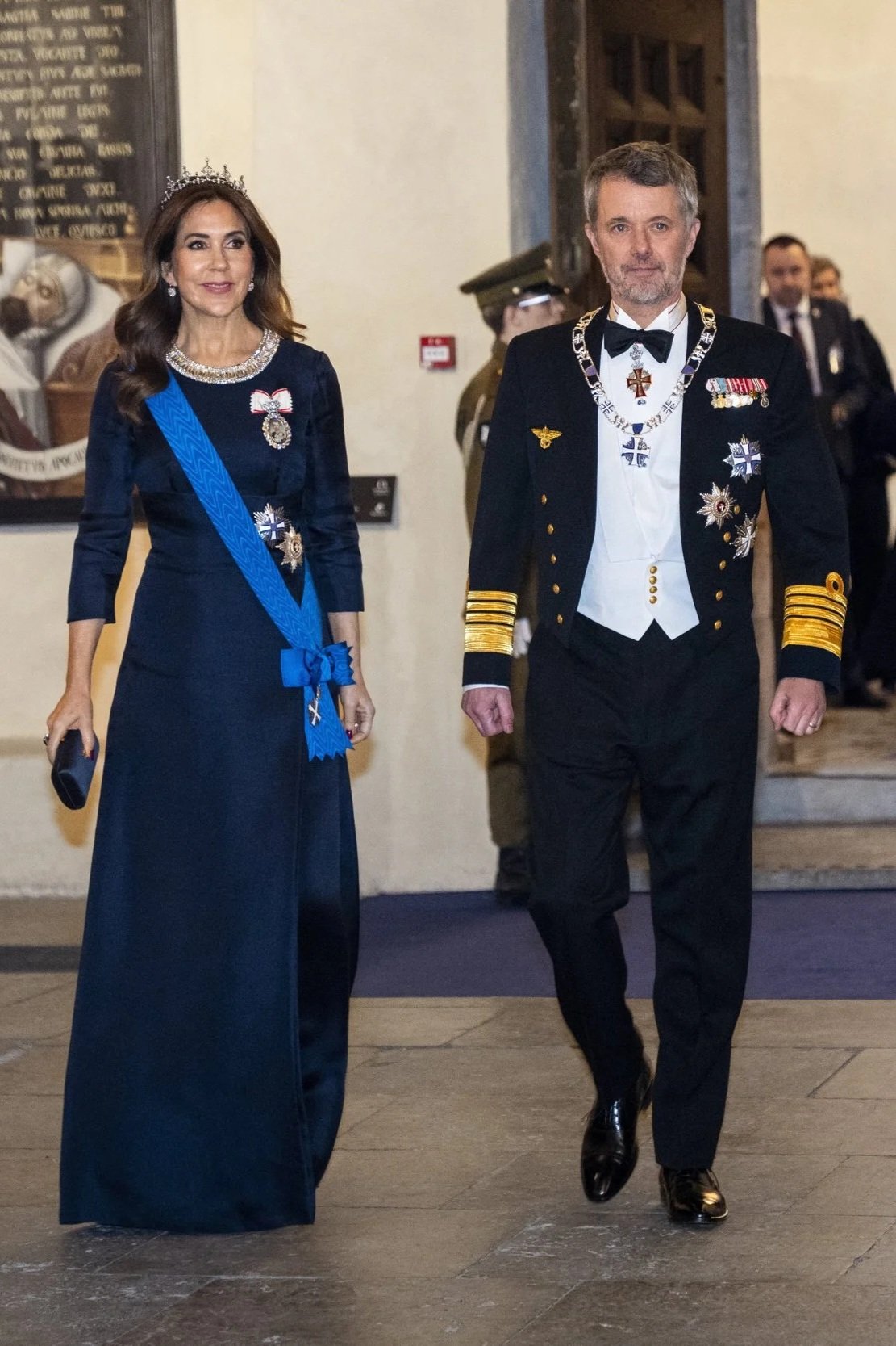 The King and Queen of Denmark Attend State Banquet in Tallinn