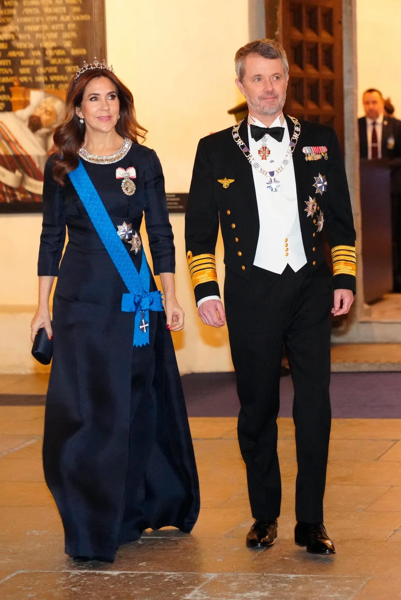 The King and Queen of Denmark Attend State Banquet in Tallinn