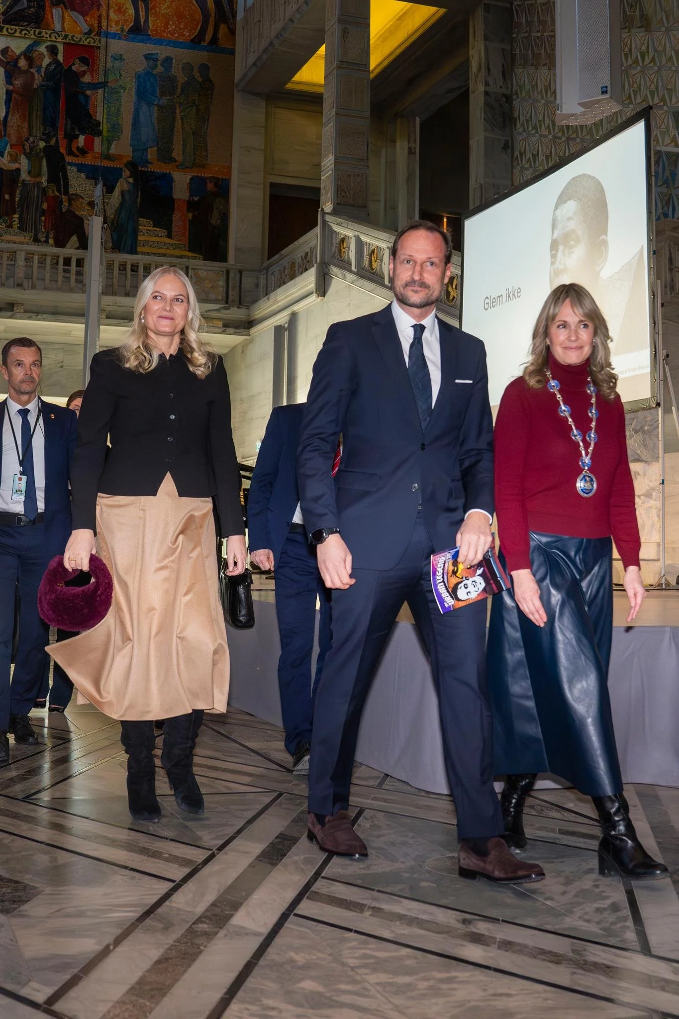 The Crown Prince and Crown Princess of Norway Attend Memorial for ...