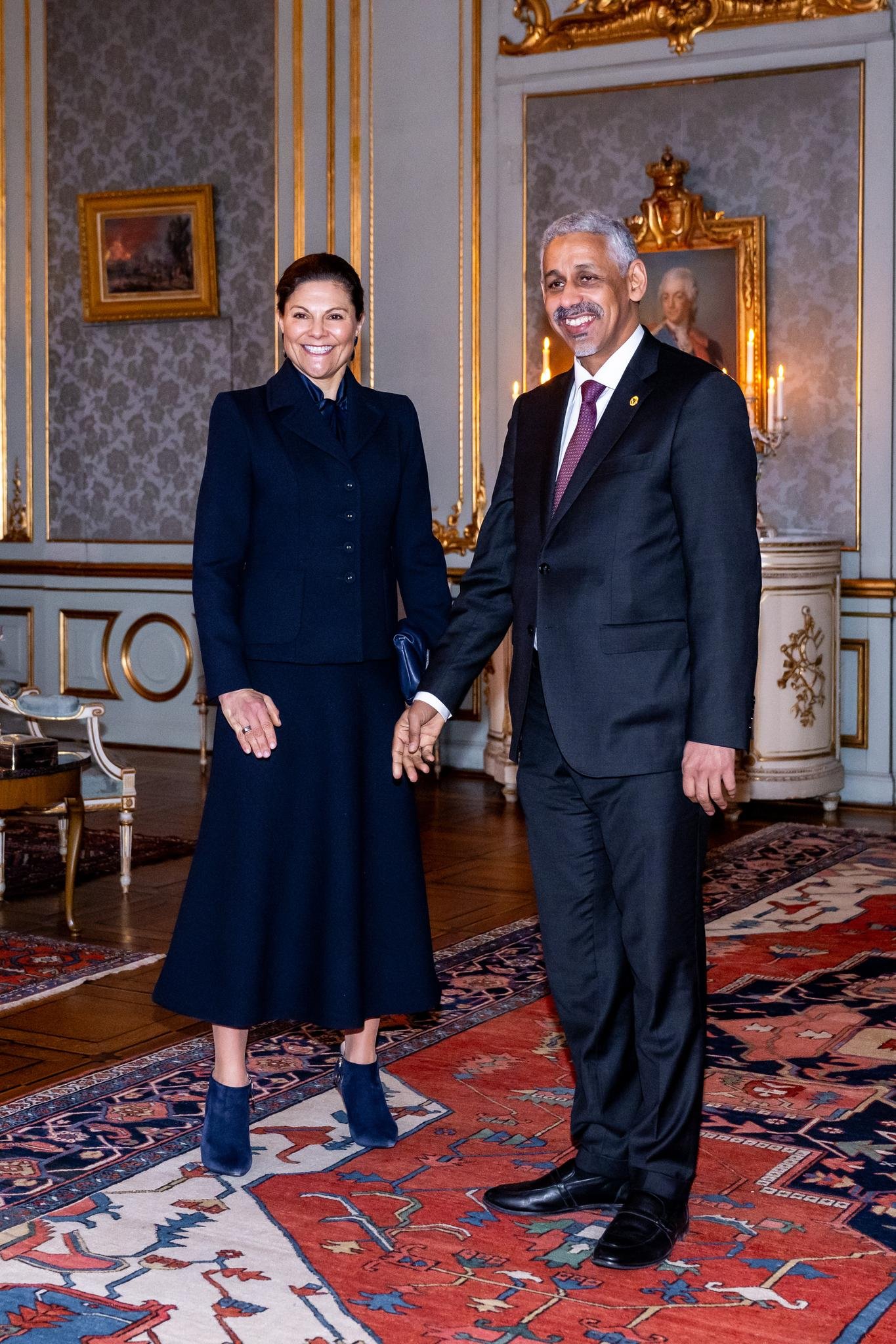 Crown Princess Victoria Meets with the President of the African Development Bank