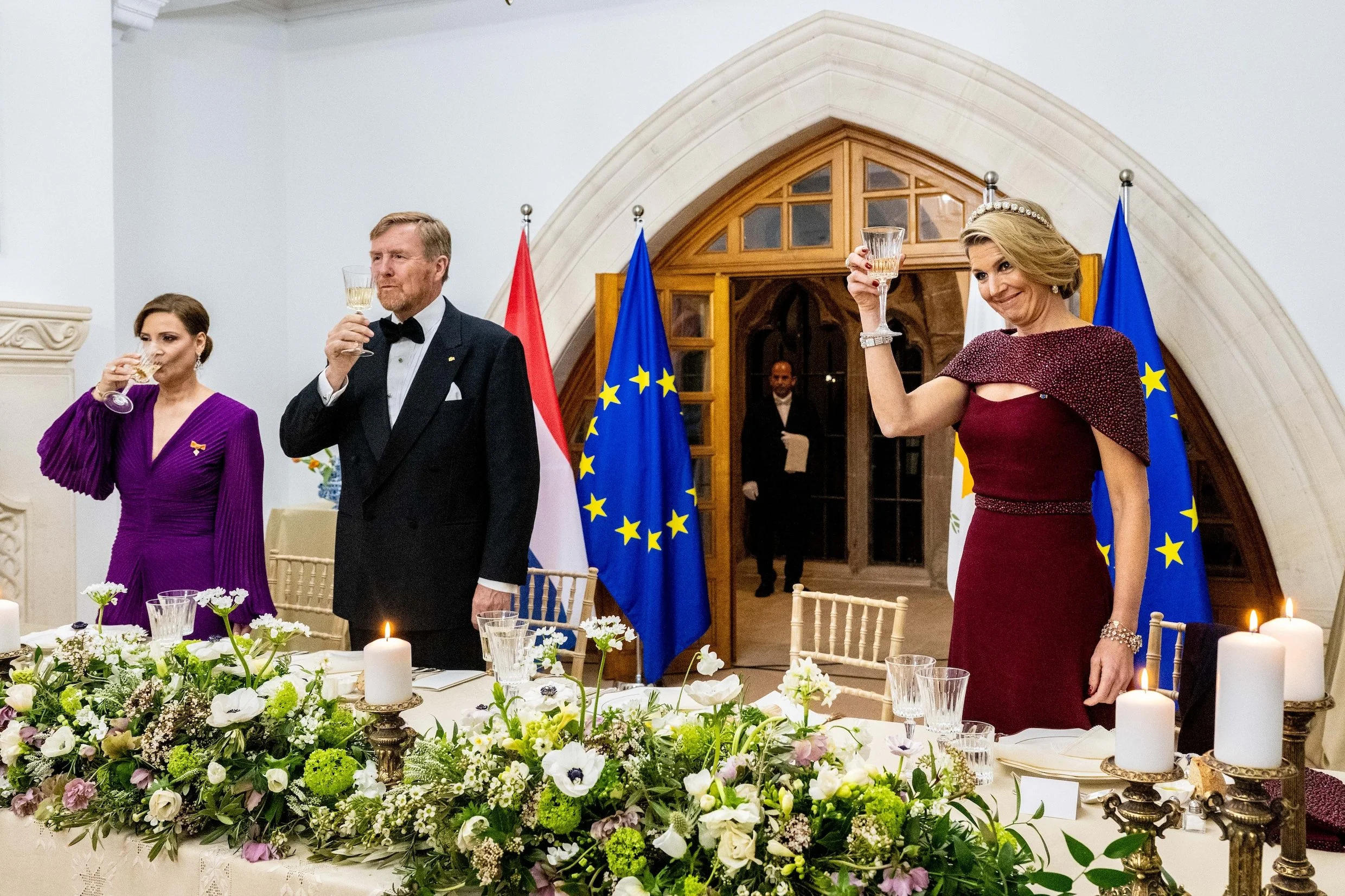 The King and Queen of the Netherlands Attend State Banquet in Nicosia ...