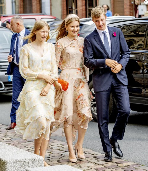 Princess Elisabeth and Princess Eleonore Attend Wedding of the Count d ...