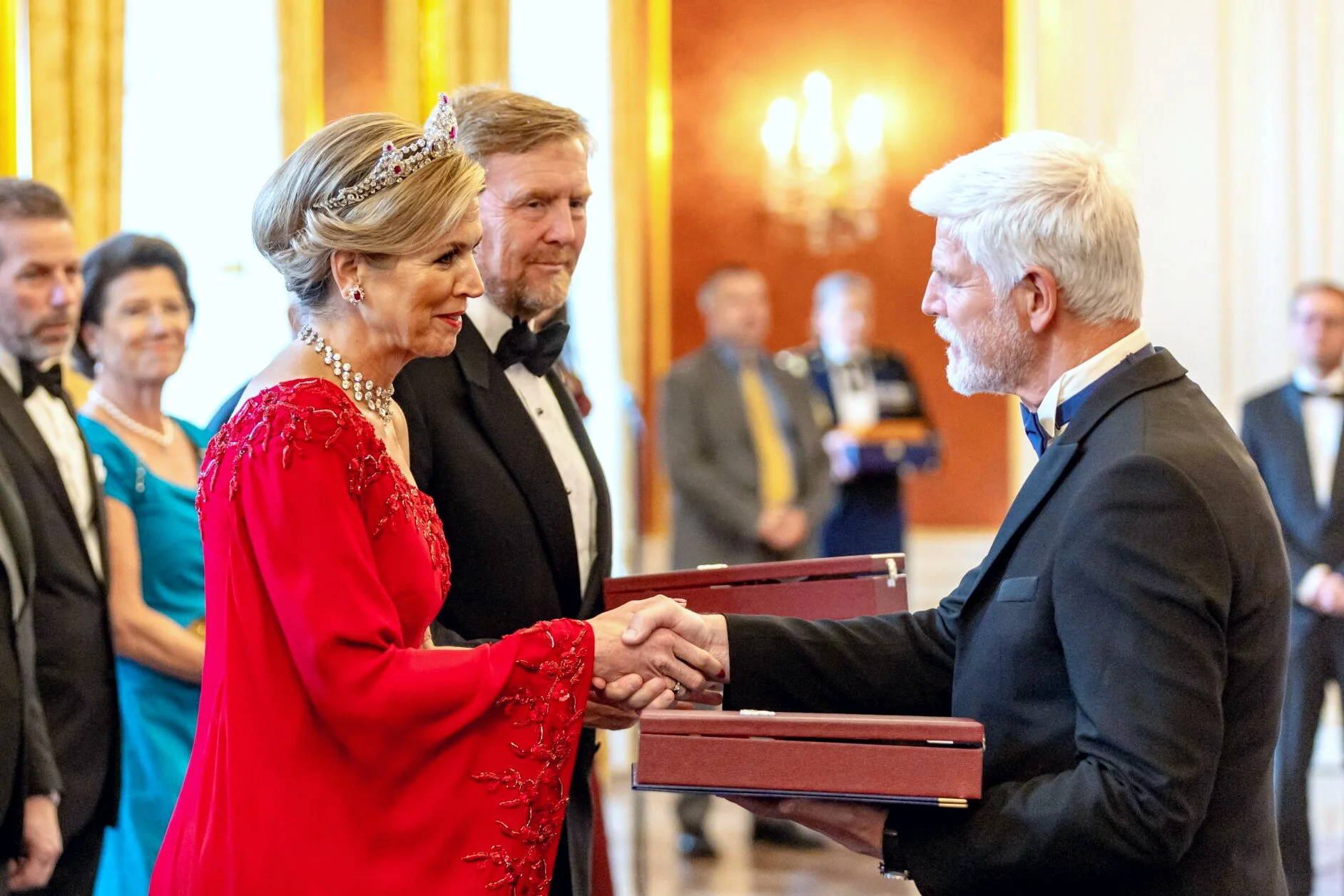 The King and Queen of the Netherlands Attend State Banquet in Prague ...