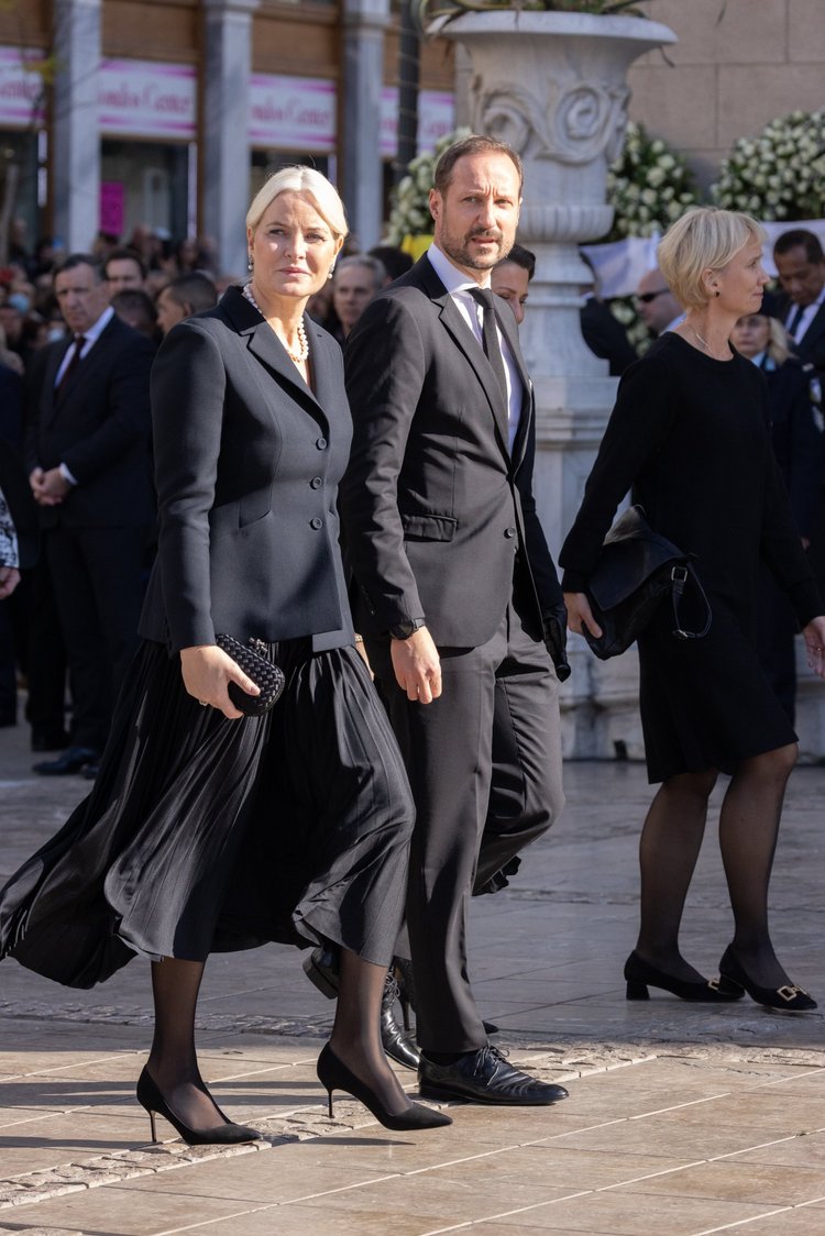 Crown Princess Mette-Marit and Princess Märtha Louise Attend Funeral of ...