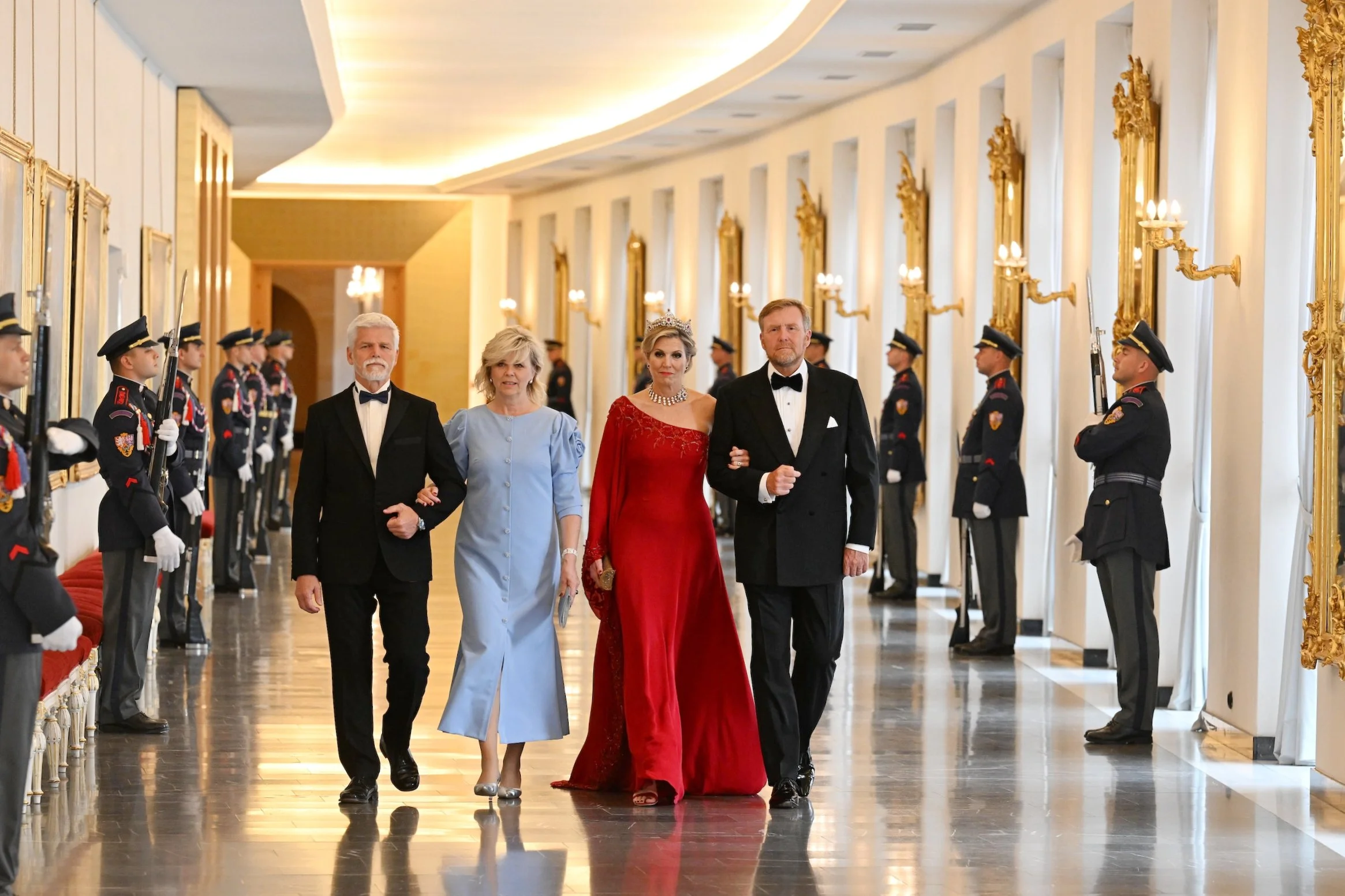 The King and Queen of the Netherlands Attend State Banquet in Prague ...
