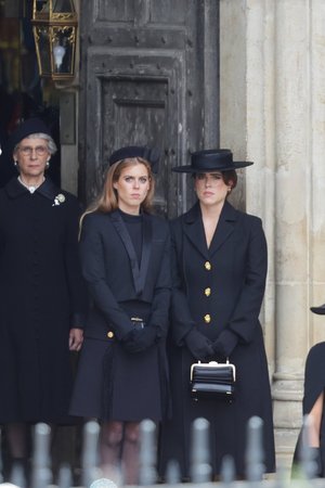 The Princesses of York Attend The State Funeral of Queen Elizabeth II ...