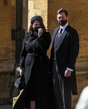 Princess Eugenie Attends the Funeral of Prince Philip — Royal Portraits ...