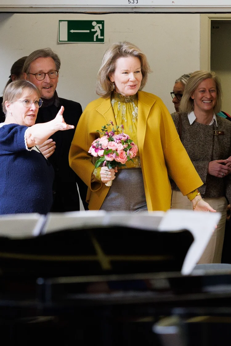Queen Mathilde Attends Singing Workshop at Federal Opera House — Royal ...