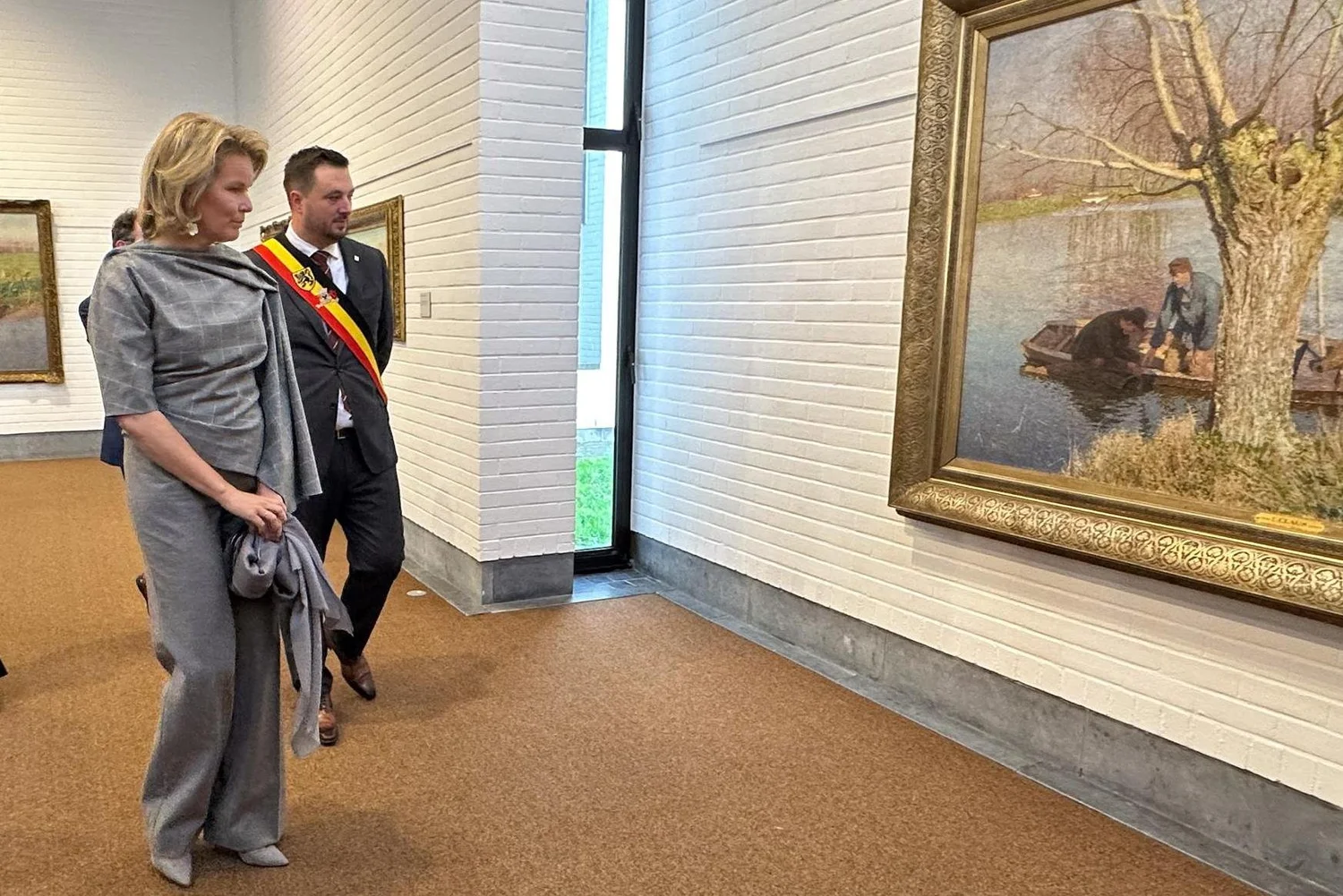 Queen Mathilde Visits Emile Claus Exhibition in Deinze — Royal ...