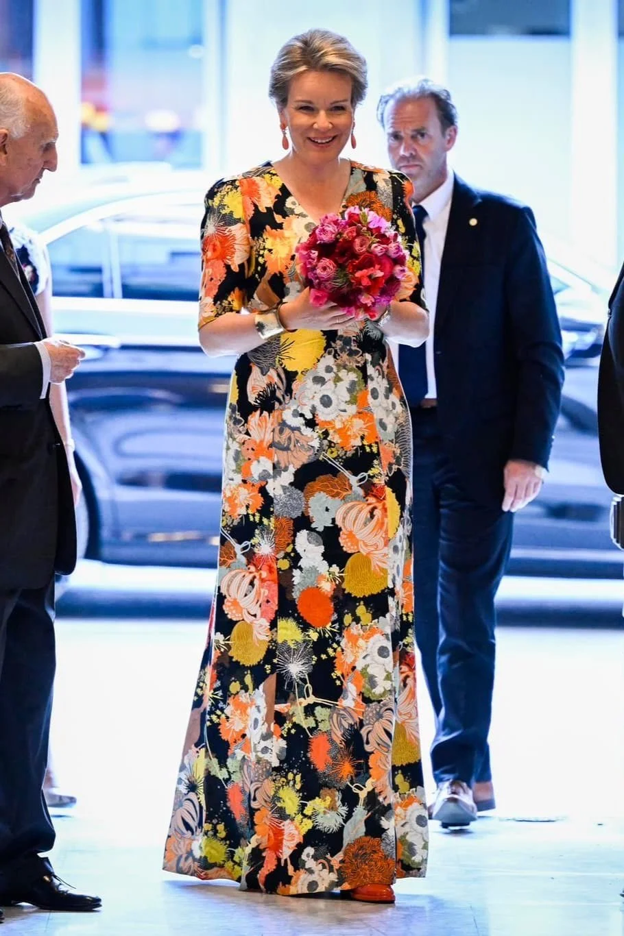 Queen Mathilde Orange Queen Mathilde Attends Queen Elisabeth Voice Competition 2023 Closing ...