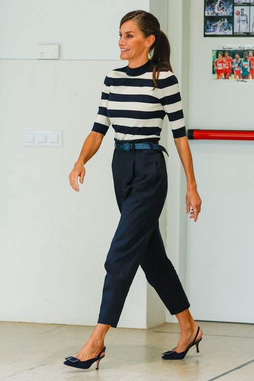 Queen Letizia of Spain attends the Opening of the School Year 2023/2024 at  CEIP do Camino Ingles on September 11, 2023 in Sigueiro/Orosos, Spain  Credit: agefotostock /Alamy Live News Stock Photo - Alamy