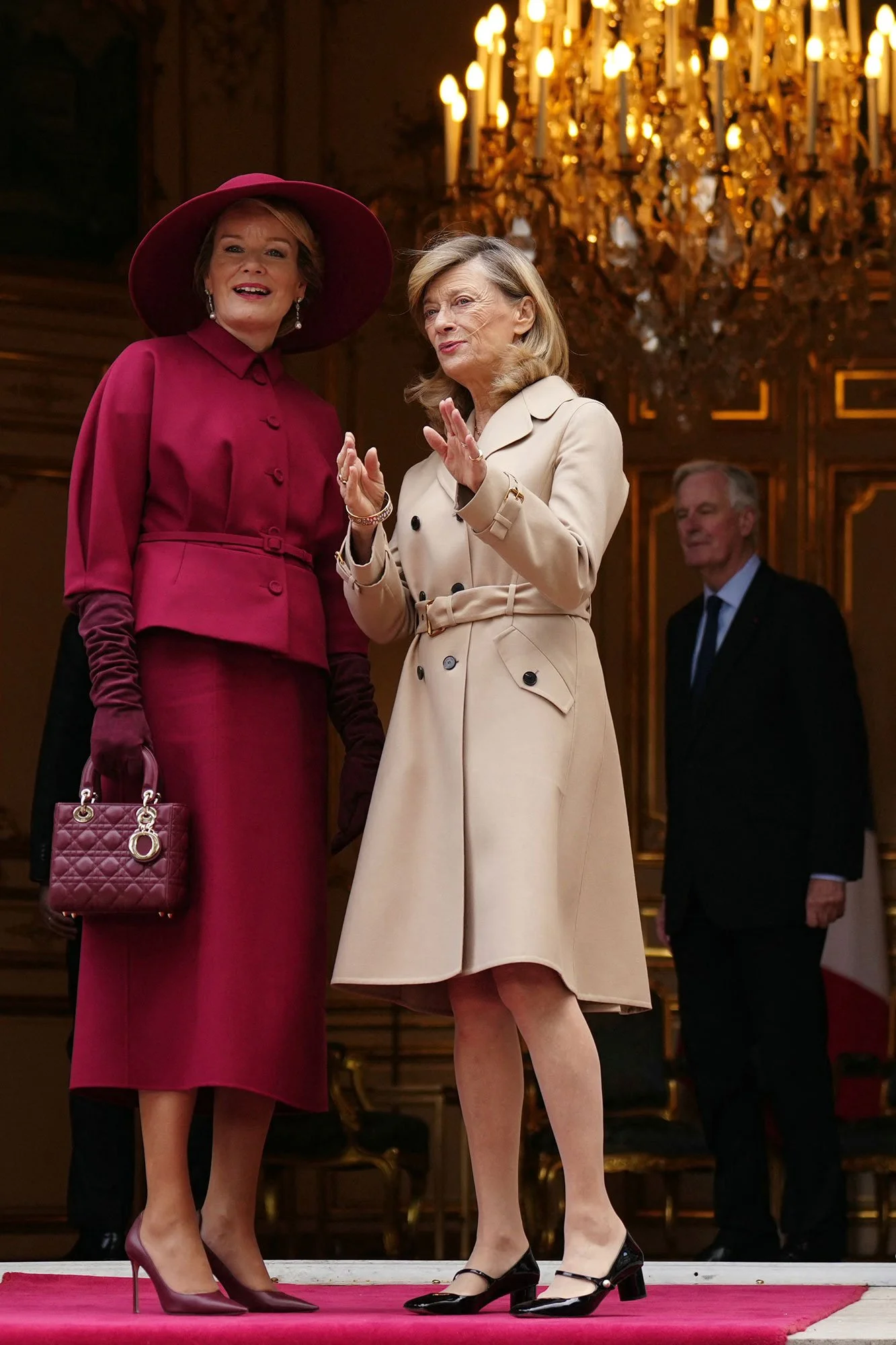 The King and Queen of the Belgians by the President