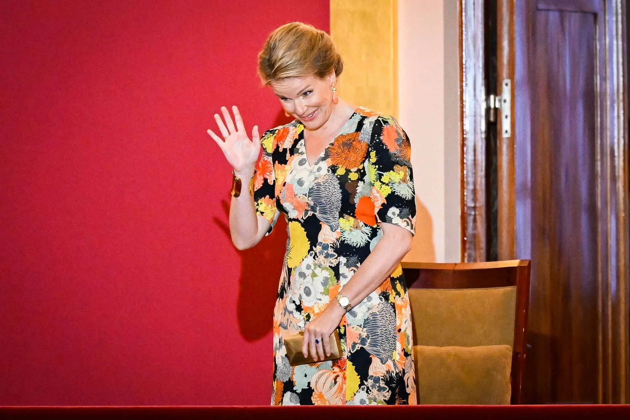 Queen Mathilde Orange Queen Mathilde Attends Queen Elisabeth Voice Competition 2023 Closing ...