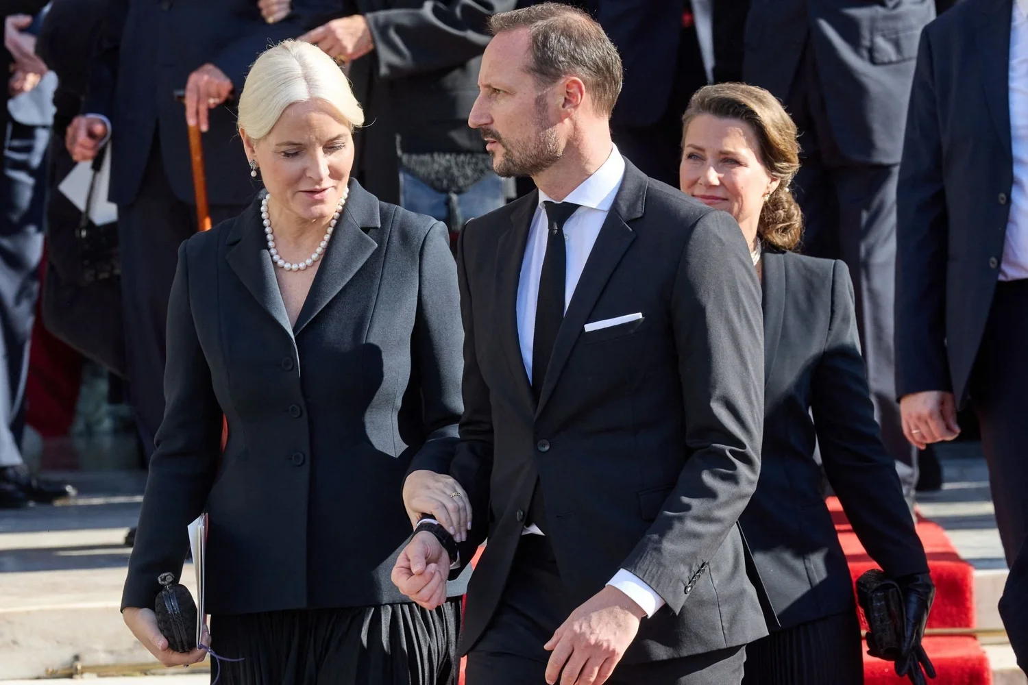 Crown Princess Mette-Marit and Princess Märtha Louise Attend Funeral of ...