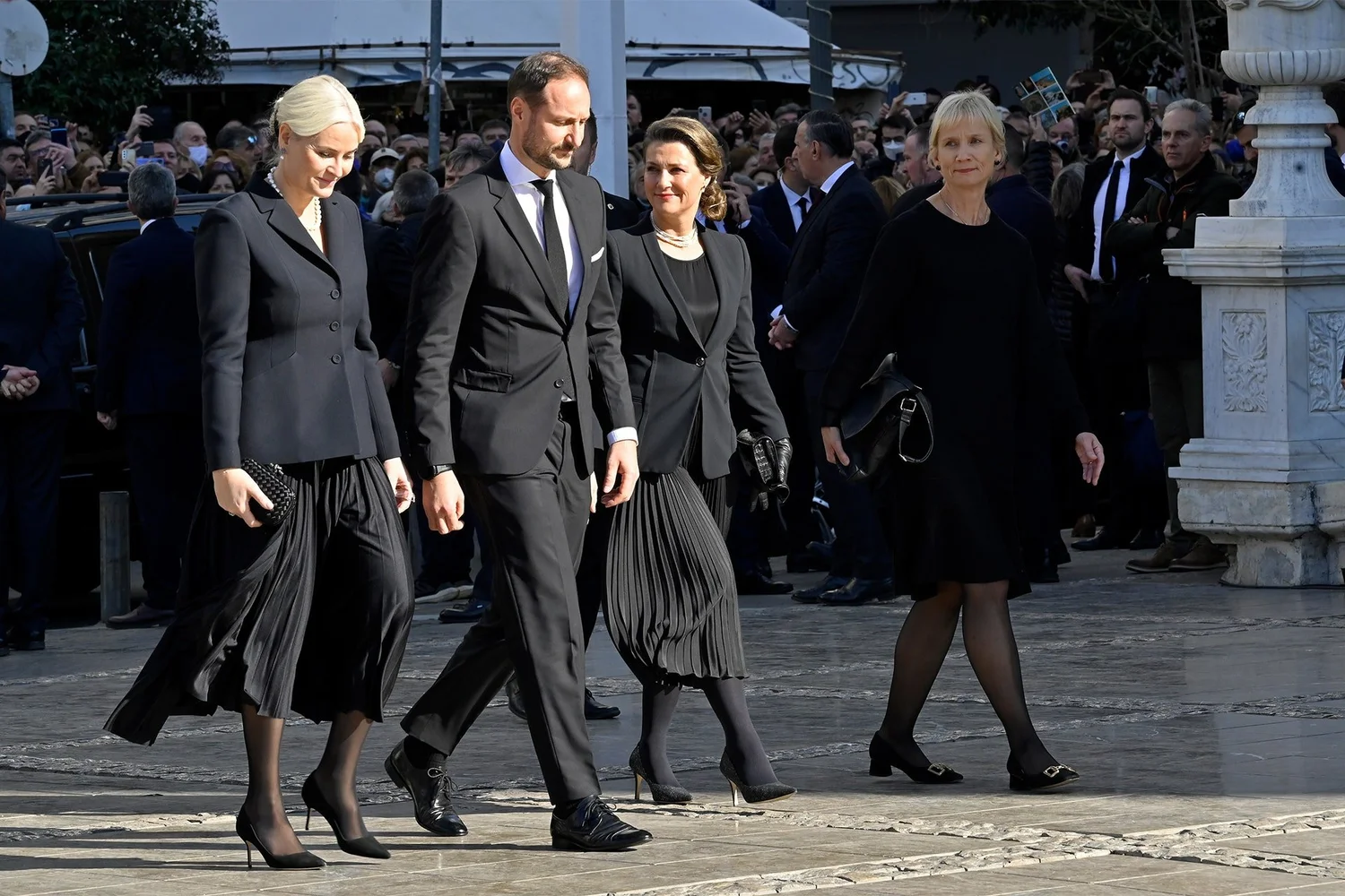 Crown Princess Mette-Marit and Princess Märtha Louise Attend Funeral of ...