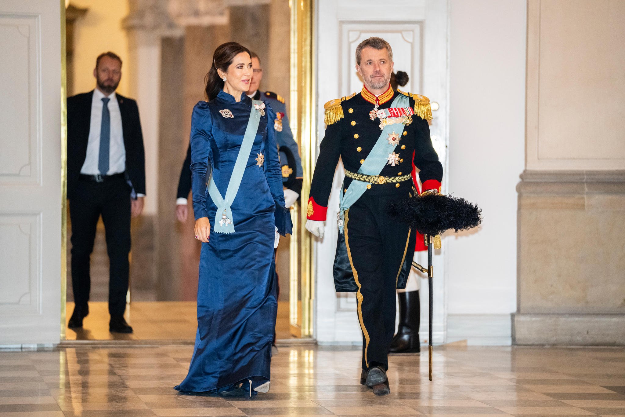 The Crown Prince and Crown Princess of Denmark Attend 2024 New Year ...