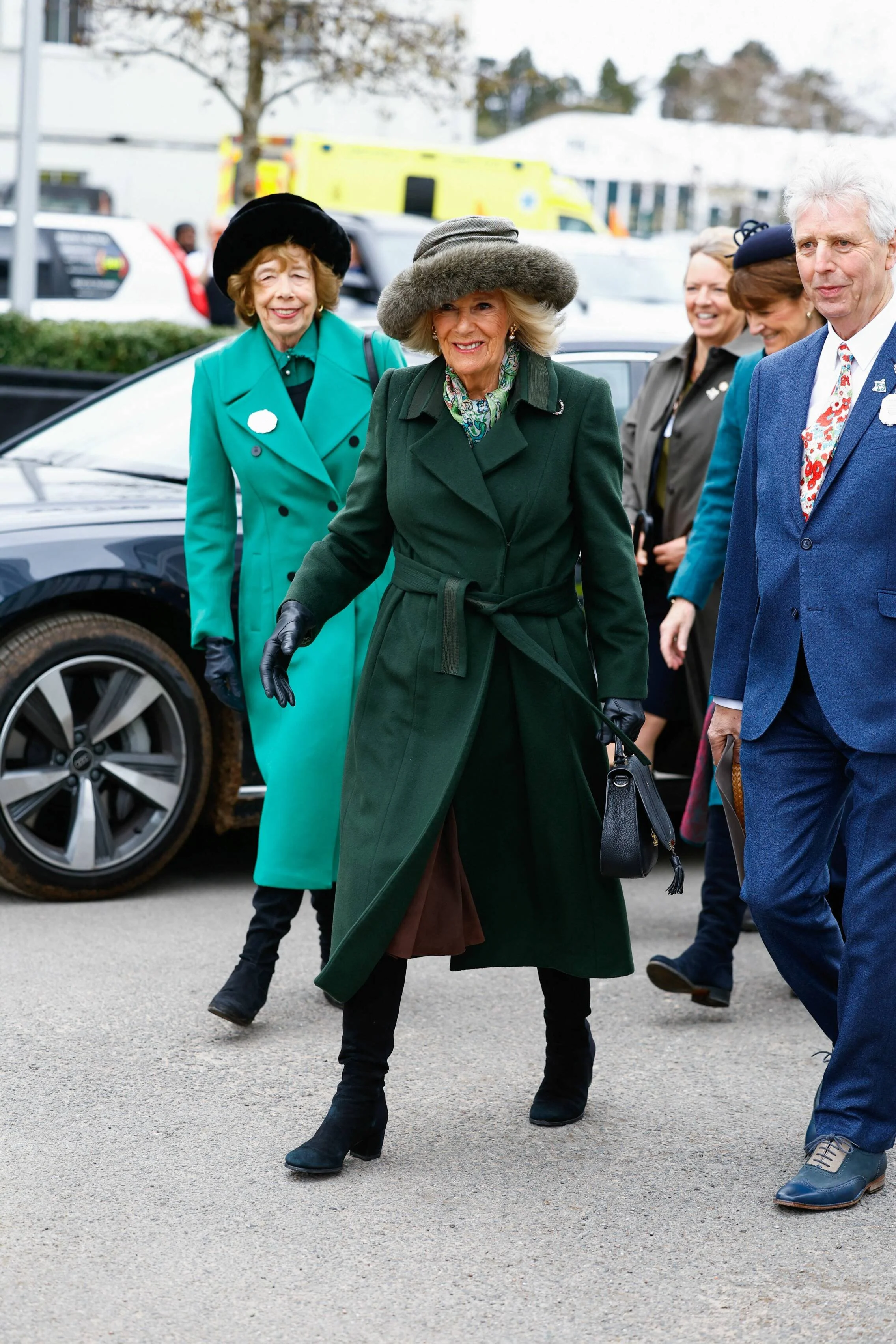 Queen Camilla Attends Cheltenham Festival 2024 Day 2 — Royal Portraits ...