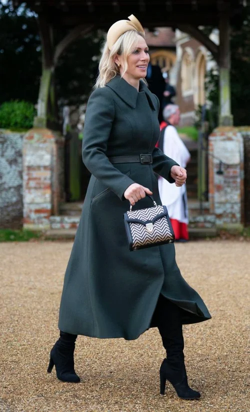 Zara Tindall Attends Christmas Day Service 2023 — Royal Portraits Gallery
