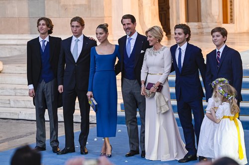 The Crown Prince and Crown Princess of Greece Attend Wedding of Prince ...