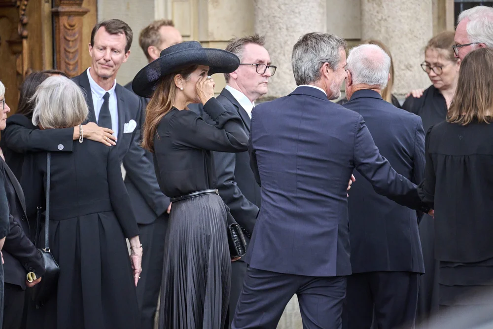 The King and Queen of Denmark Attend Funeral of Former Chief of Court