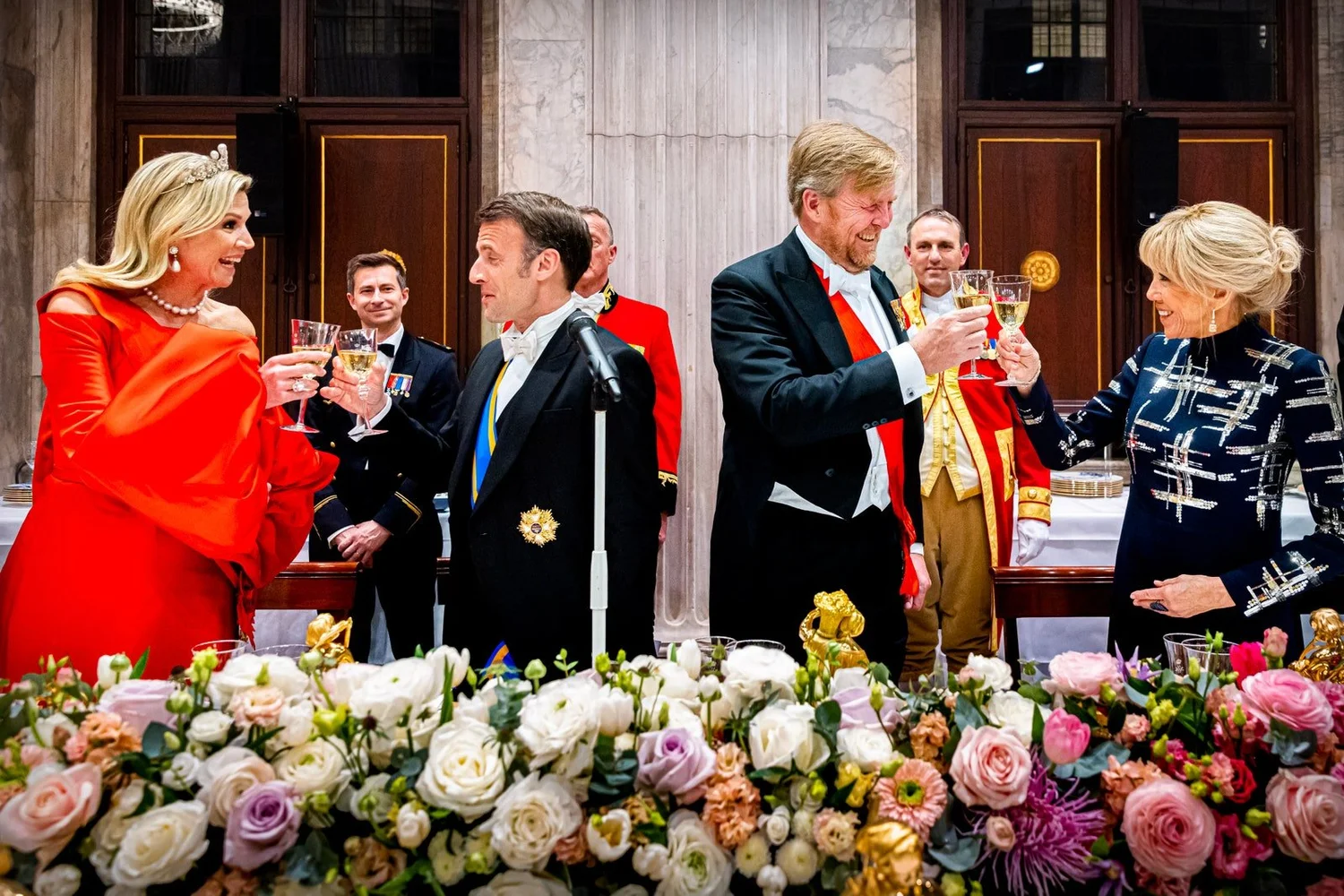 The King and Queen of the Netherlands Host State Banquet in Honour of ...