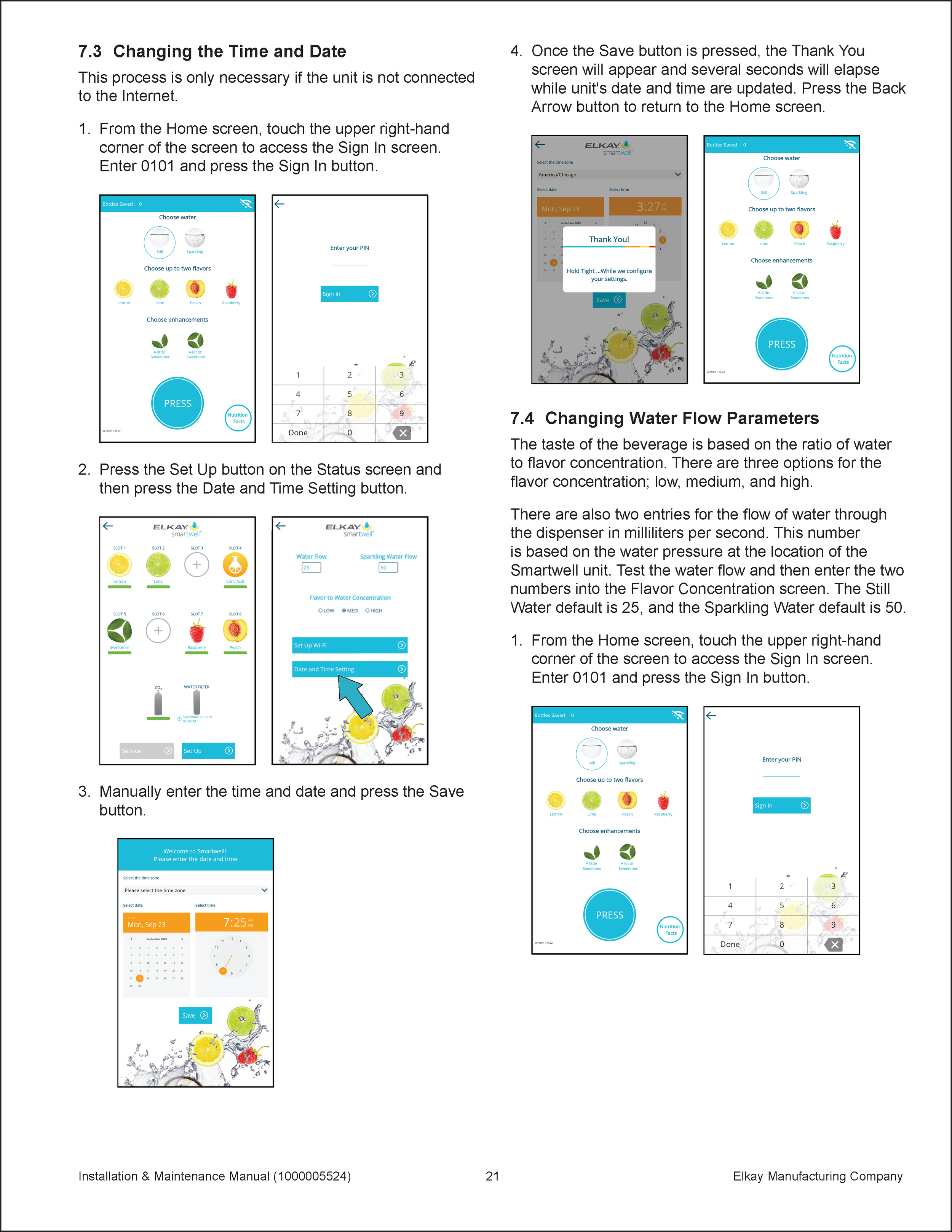 Programming Instructions