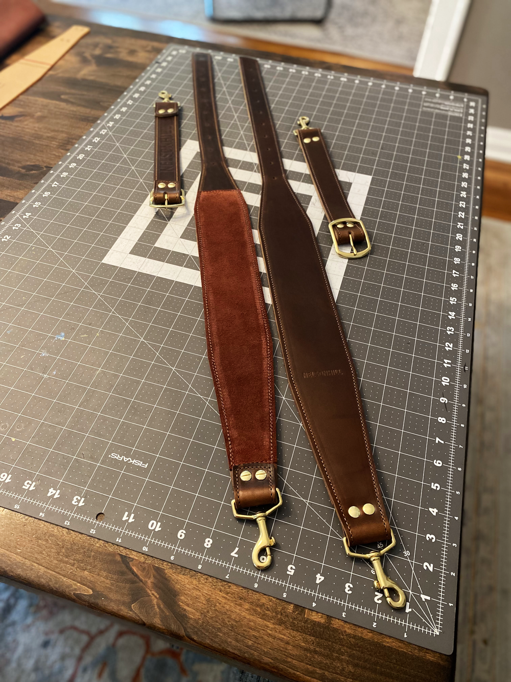 NH Featherweight Leather Golf Bag — Nelson Hill