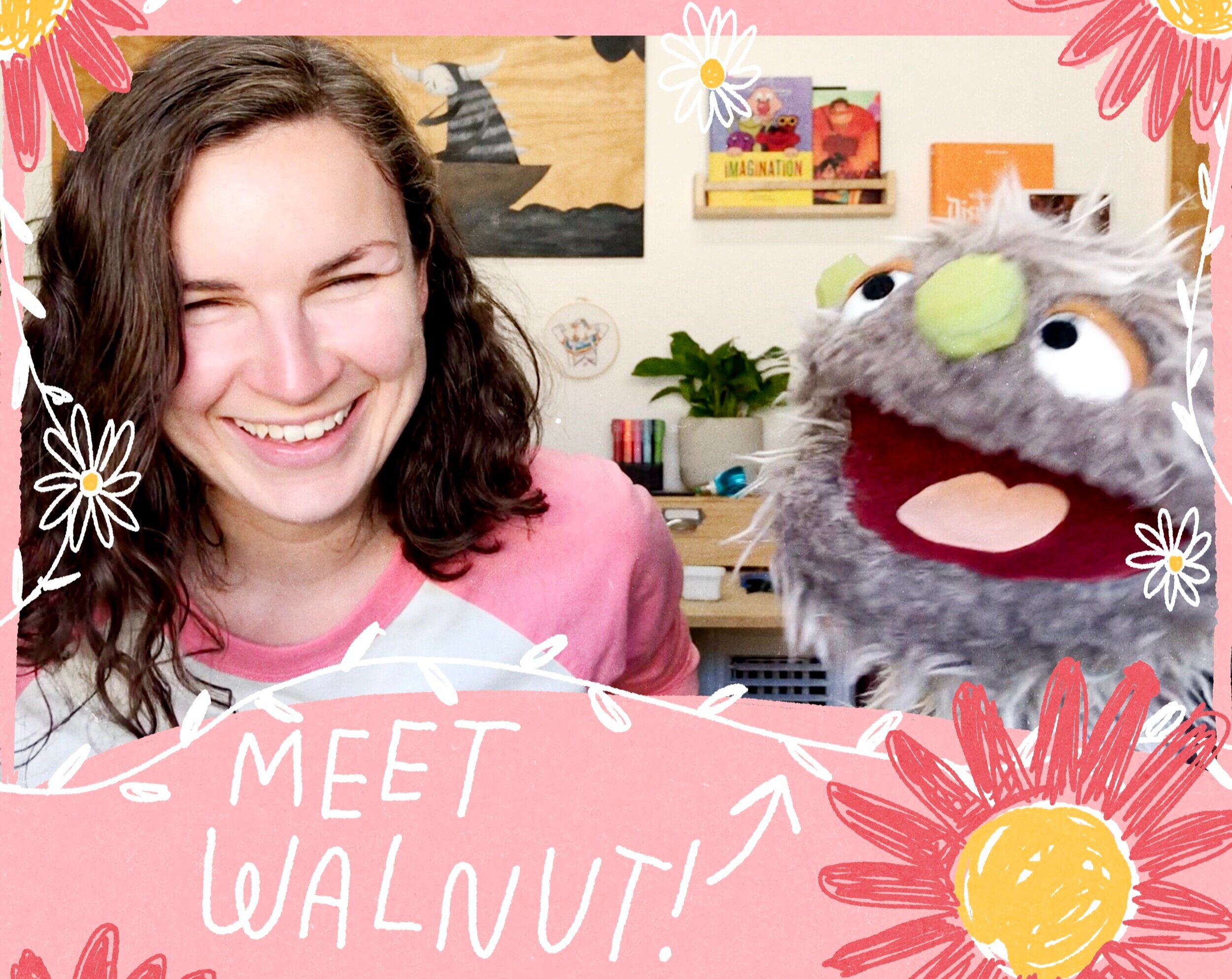 I made a live-hand puppet for the first time! 