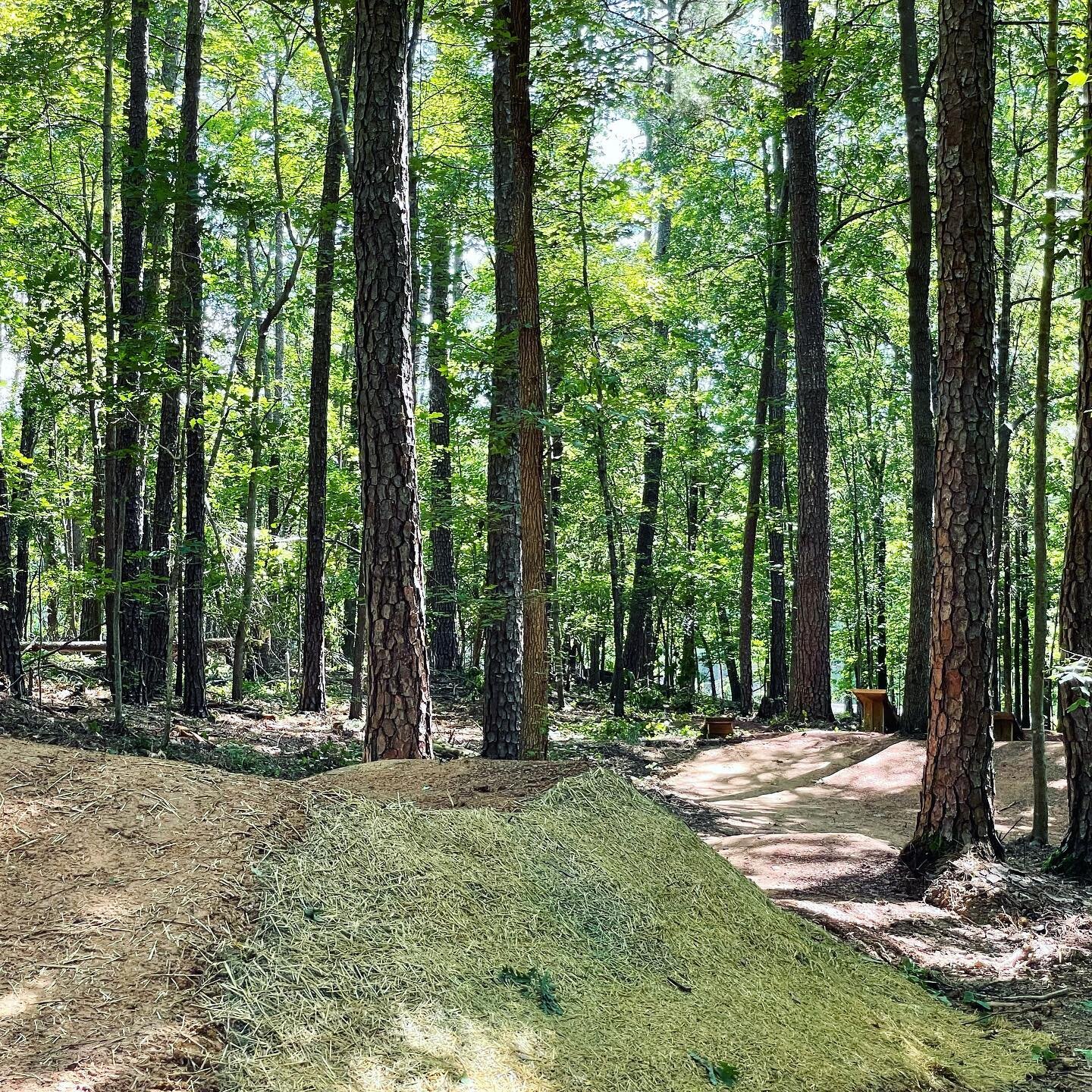 We always enjoy trailbuilding for our friends @torc_nc . Our team has been working at Lake Crabtree County Park located in Cary, NC. Trail &ldquo;E&rdquo; just got a major re-build with a re-route to incorporate fresh fun into the trail. This single 