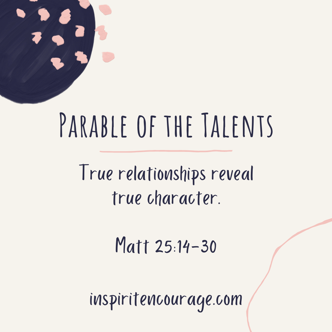 Parable Of The Talents Matt 25 14 30 Inspiritencourage