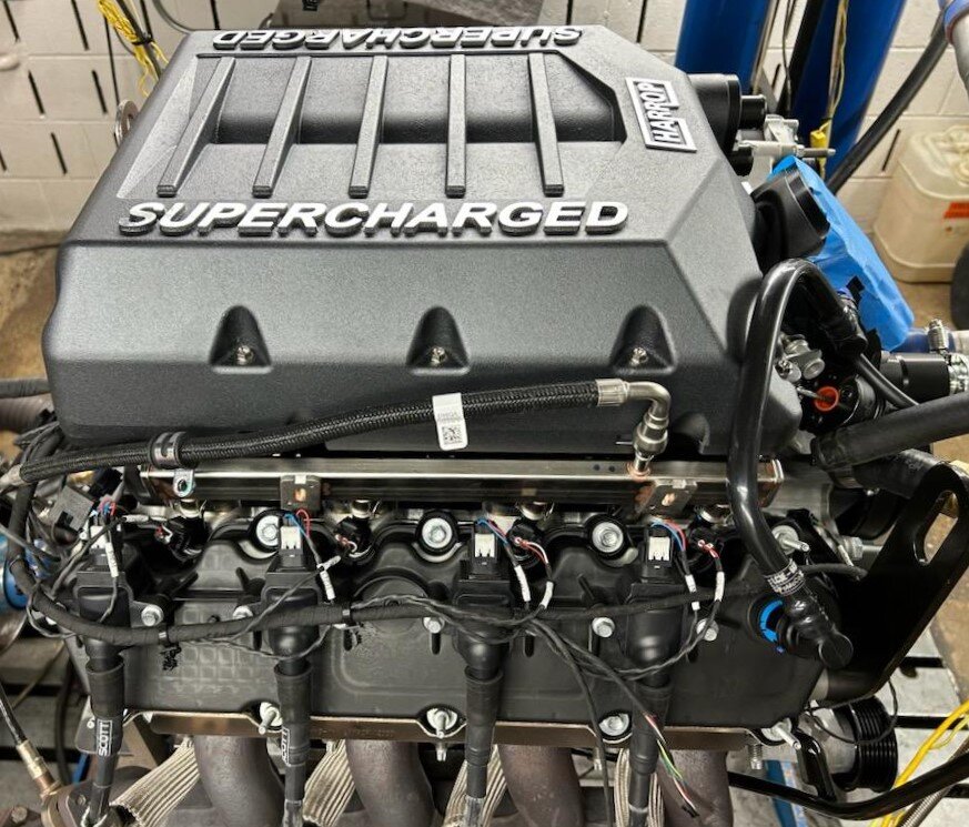 Santa is bringing us a pretty good present this year... boost!  We've got this supercharger from @harropperformance installed on the #ford #godzilla73 and we're ready to see what she can do.  There may be a whole lot of horsies pulling Santa's sleigh