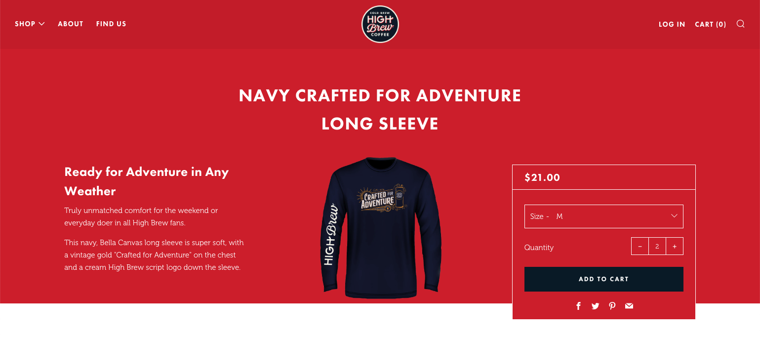 You can purchase the shirts here: https://www.highbrewcoffee.com/collections/merchandise/products/crafted-longsleeve-tee