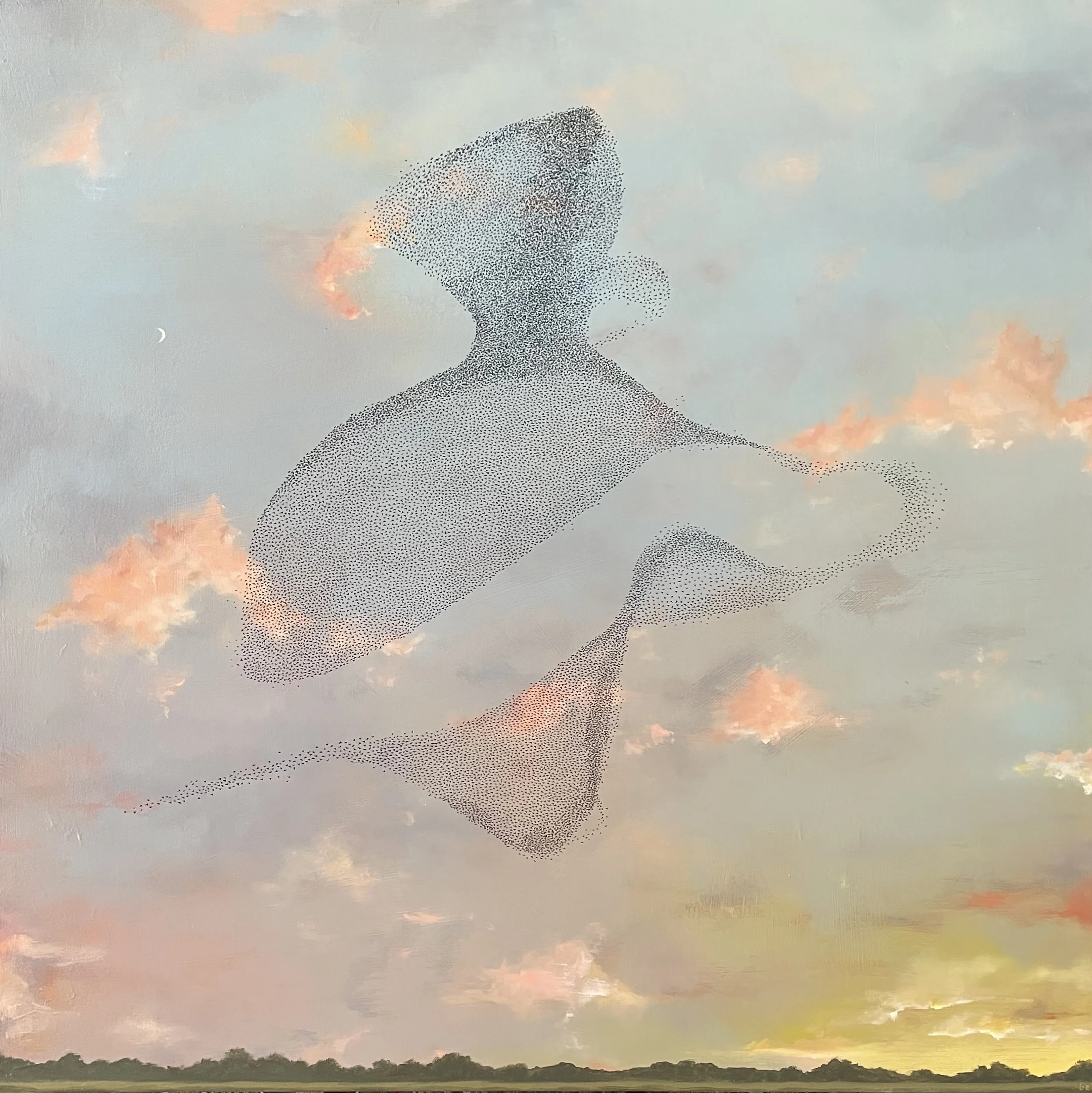   It’s All a Dance   36"x36"  oil on canvas  2023   SOLD  