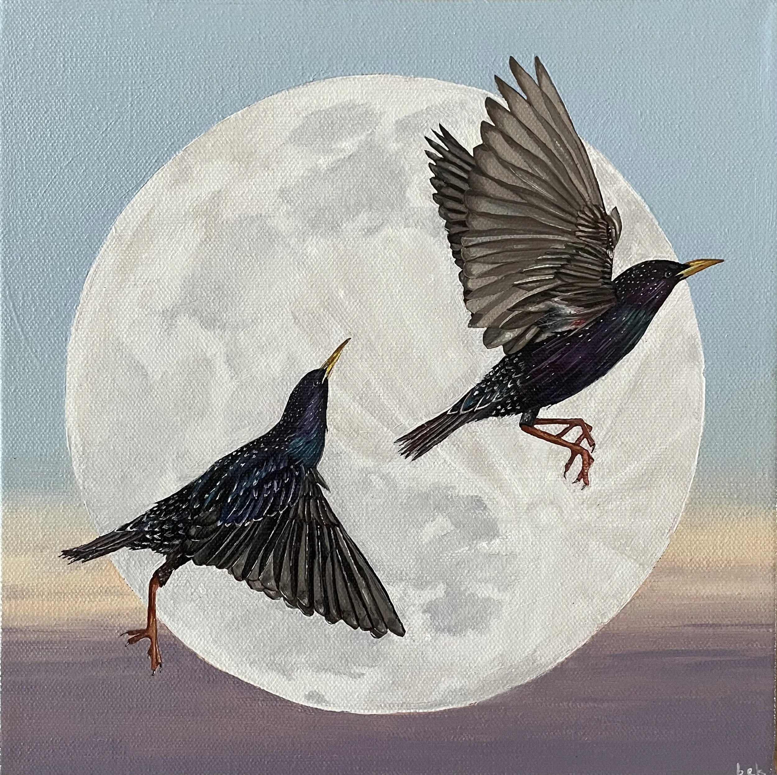  At Once  Oil on canvas, 10x10  2023   Available via Claire Elizabeth Gallery  