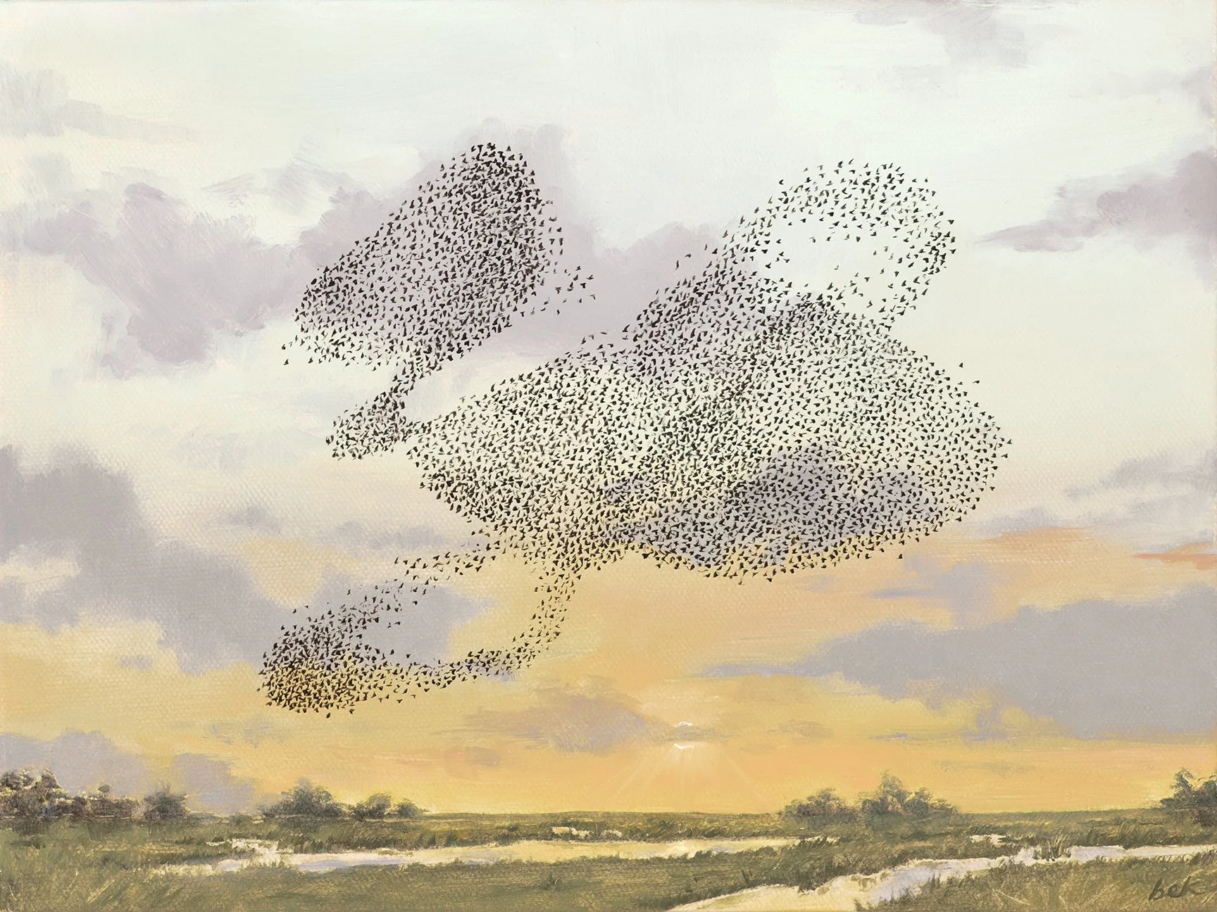   Carried Away   9" x 12"  Oil on canvas  2024    SOLD   