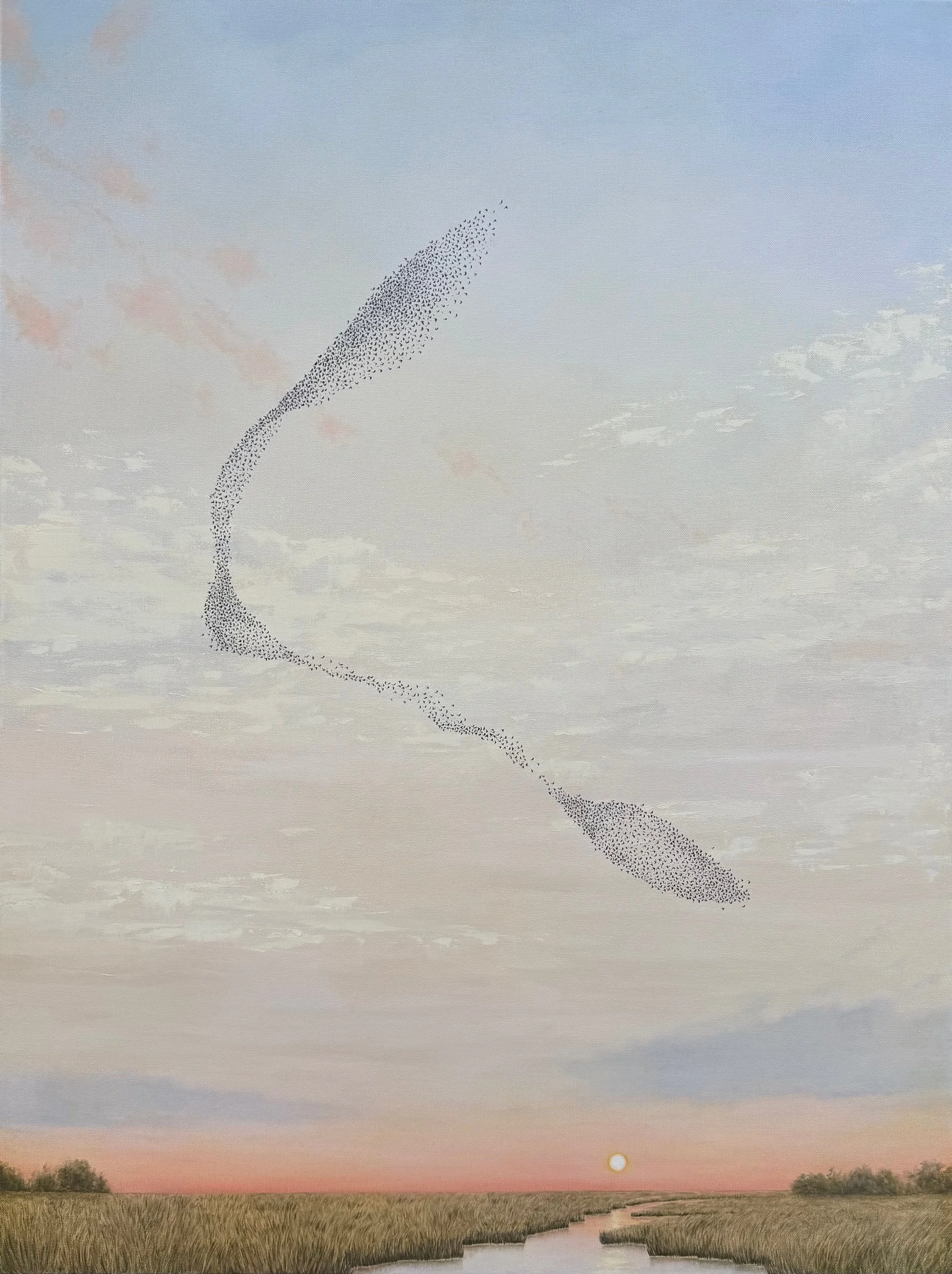  “First Light”  30” x 40”   Oil on canvas  $2750  Contact Claire Elizabeth Gallery in New Orleans for purchase.  claireelizabethgallery@gmail.com 