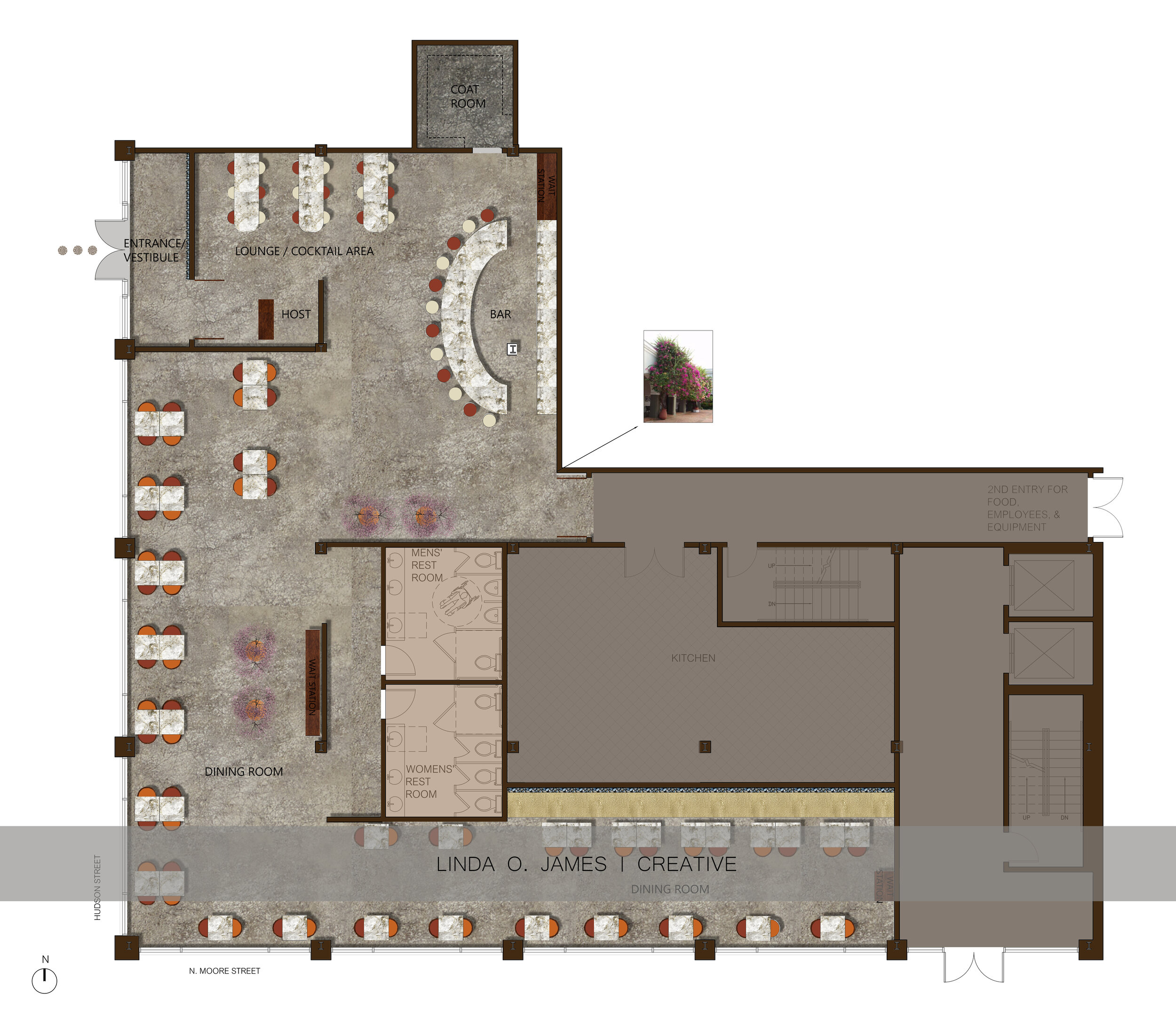 Floor Plan of Metta Restaurant