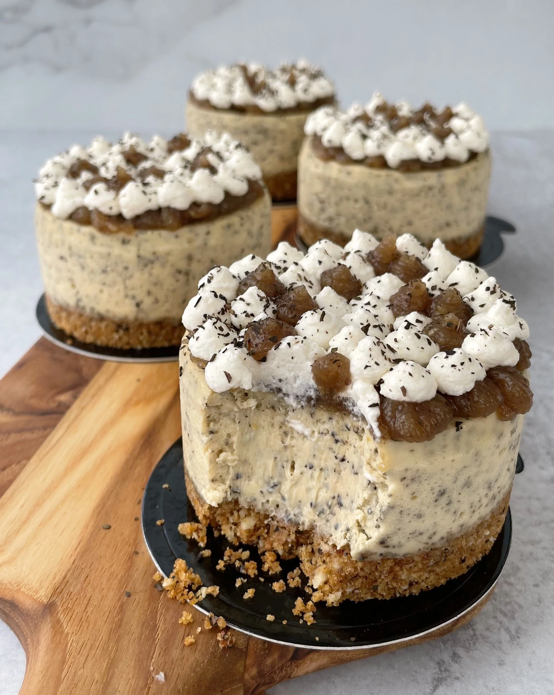 Hojicha Chestnut Cheesecake 焙茶栗子起司蛋糕